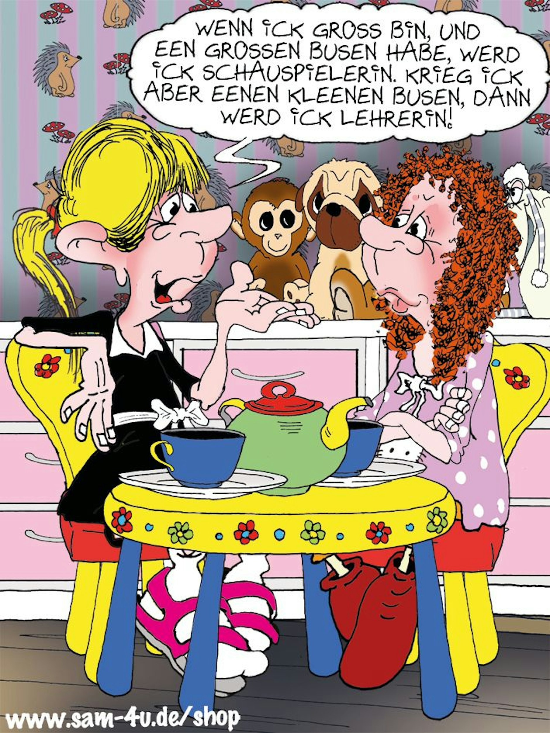 Auch heute gibt's den Cartoon von Sam Paff - der Comic-Künstler zeichnet jeden Tag für den Berliner KURIER.