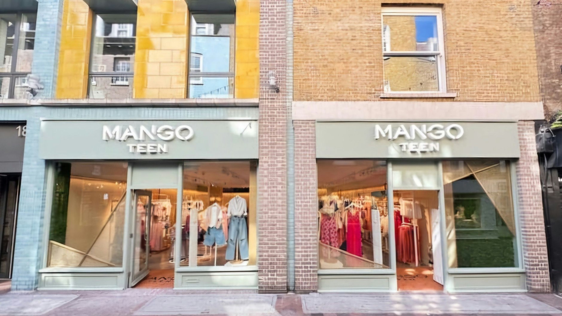 Die Mango-Teen-Filiale in London ist (noch) nicht von einer KI gebaut worden.
