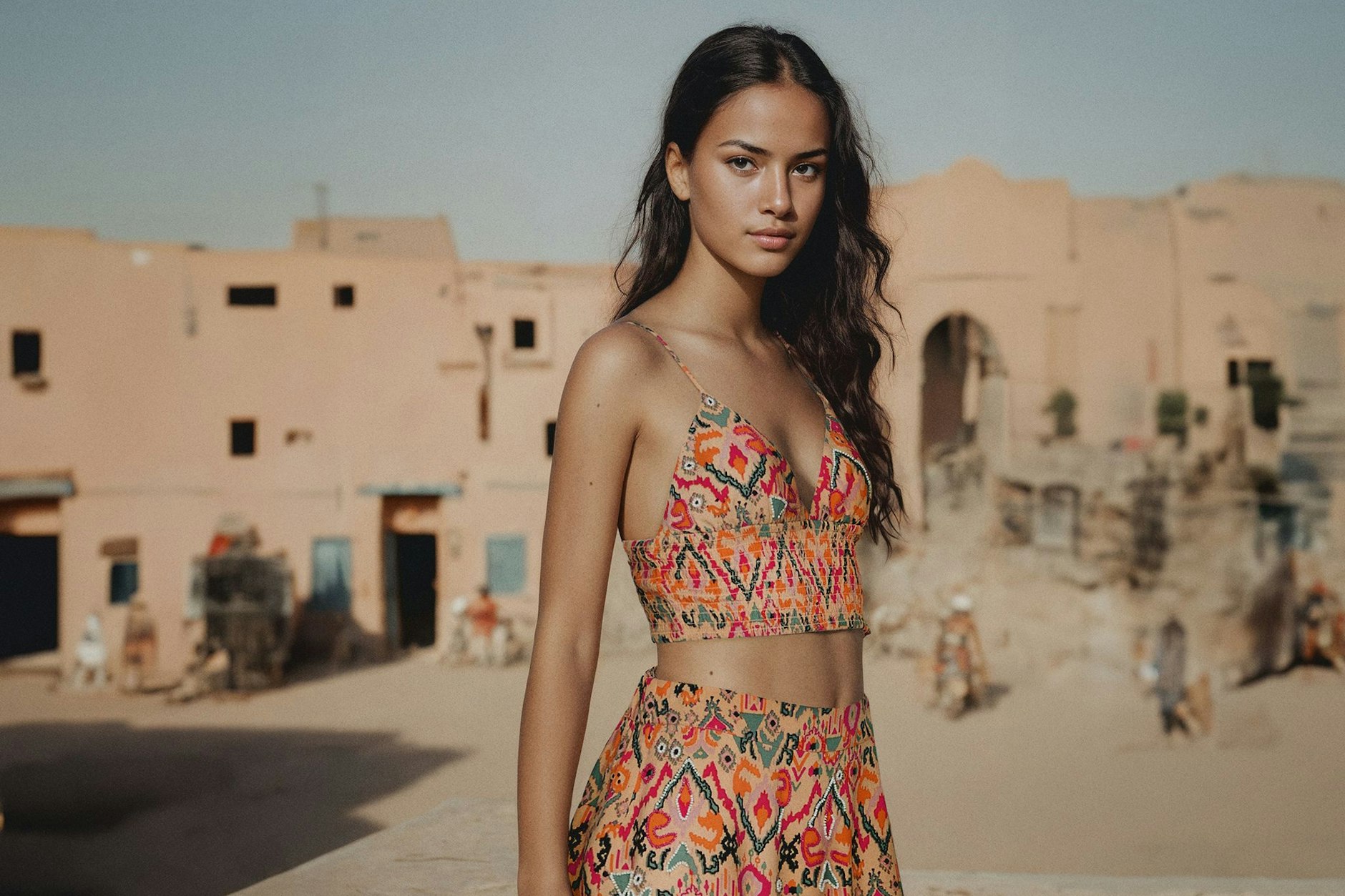 Dieses Model wurde für eine Modekampagne von Mango mit Künstlicher Intelligenz erstellt.