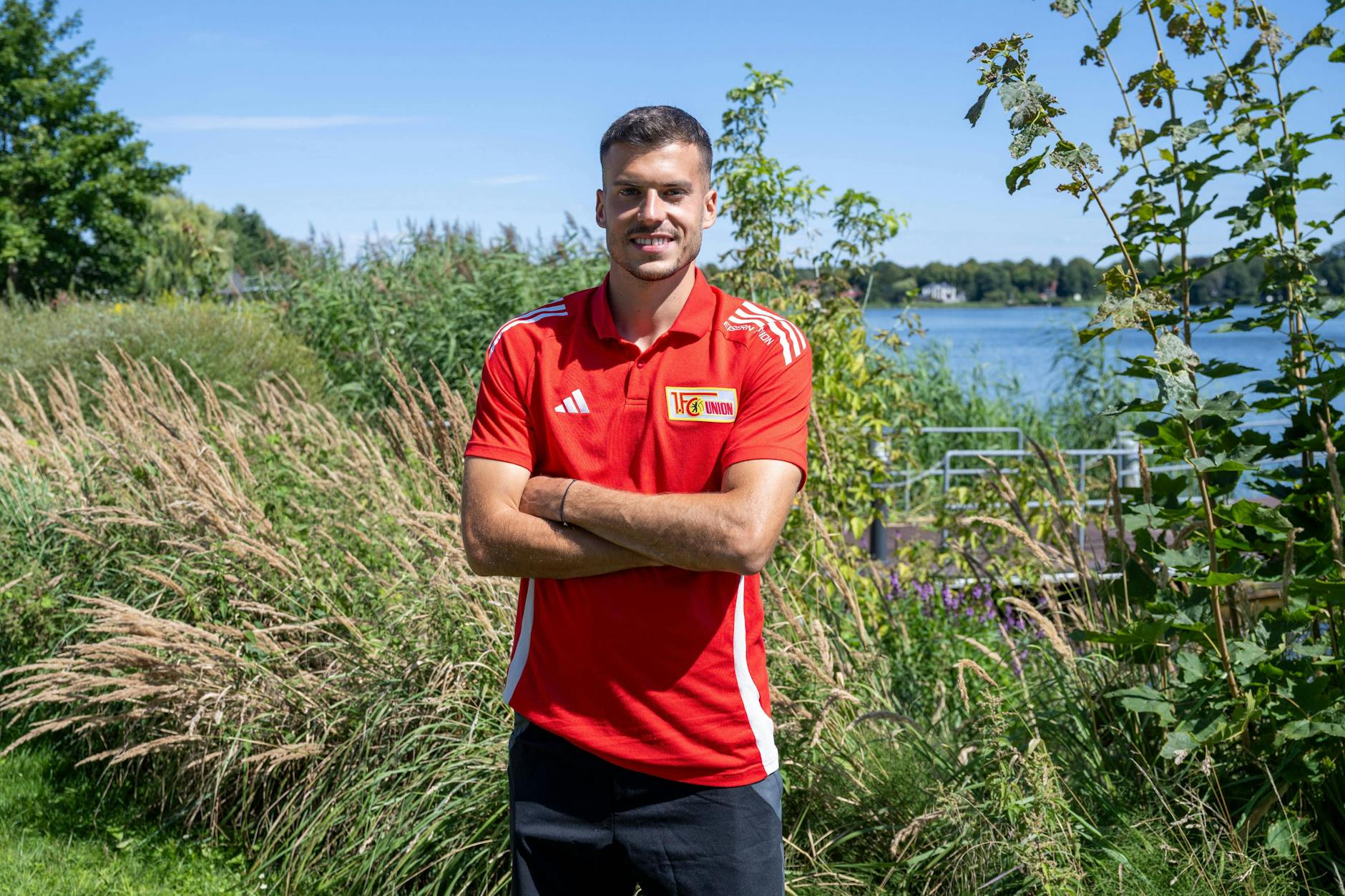 Malerische Kulisse: Laszlo Benes im Trainingslager im brandenburgischen Neuruppin