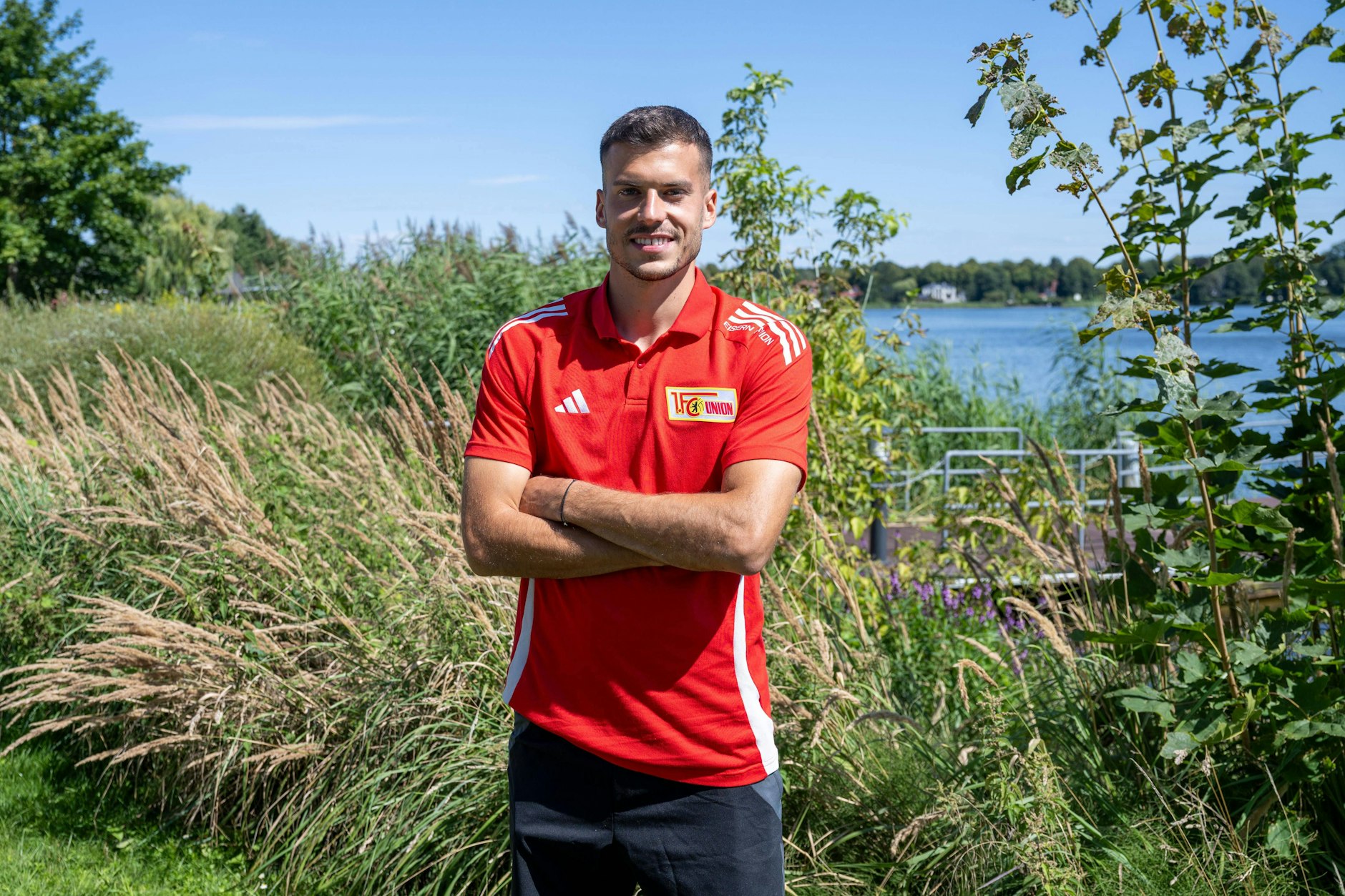 Malerische Kulisse: Laszlo Benes im Trainingslager im brandenburgischen Neuruppin