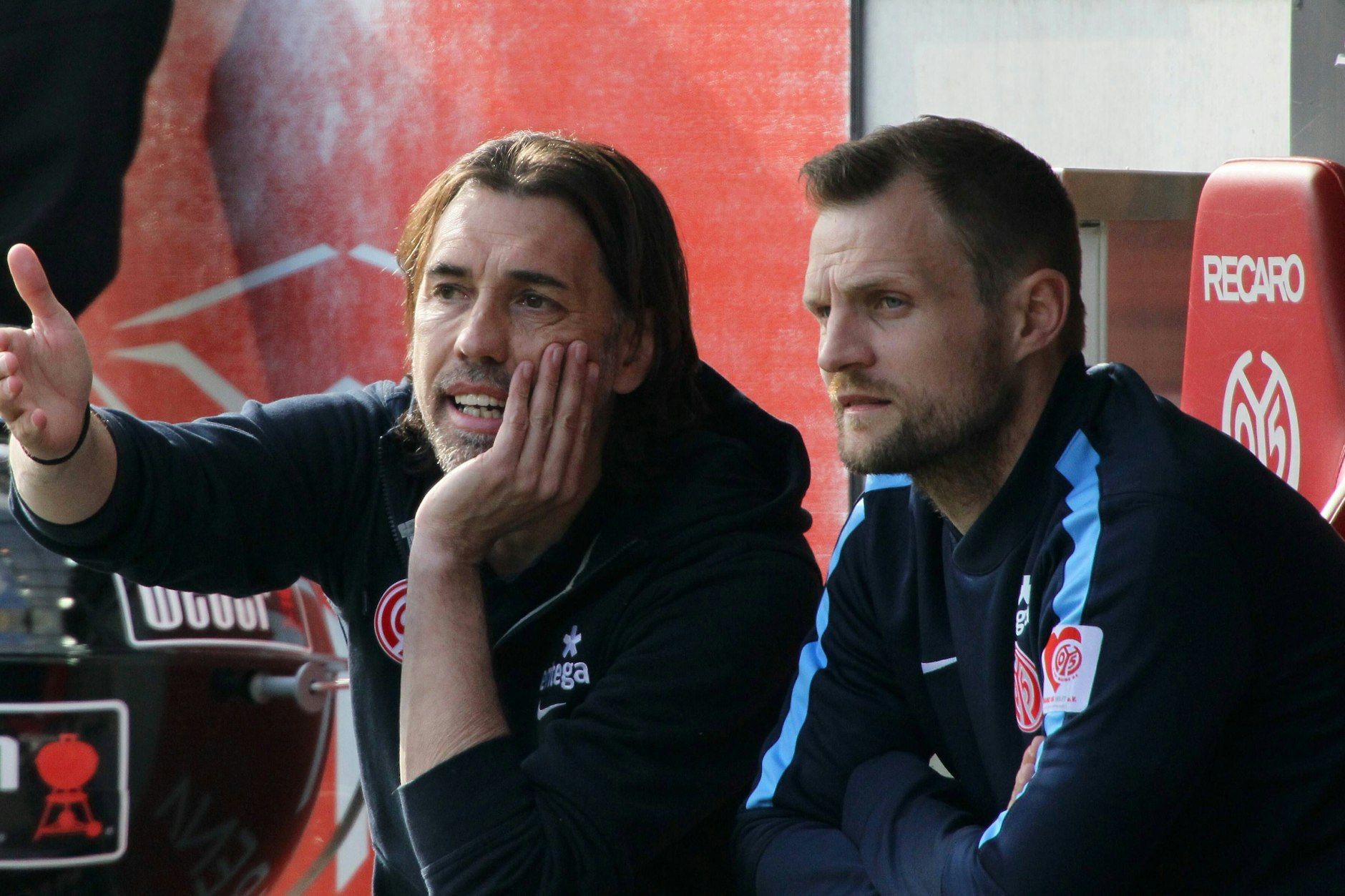 Ein Foto aus früheren Tagen: Martin Schmidt (l.), der bis zuletzt als Sportdirektor in Mainz arbeitete, und Bo Svensson, mittlerweile Trainer des 1. FC Union Berlin