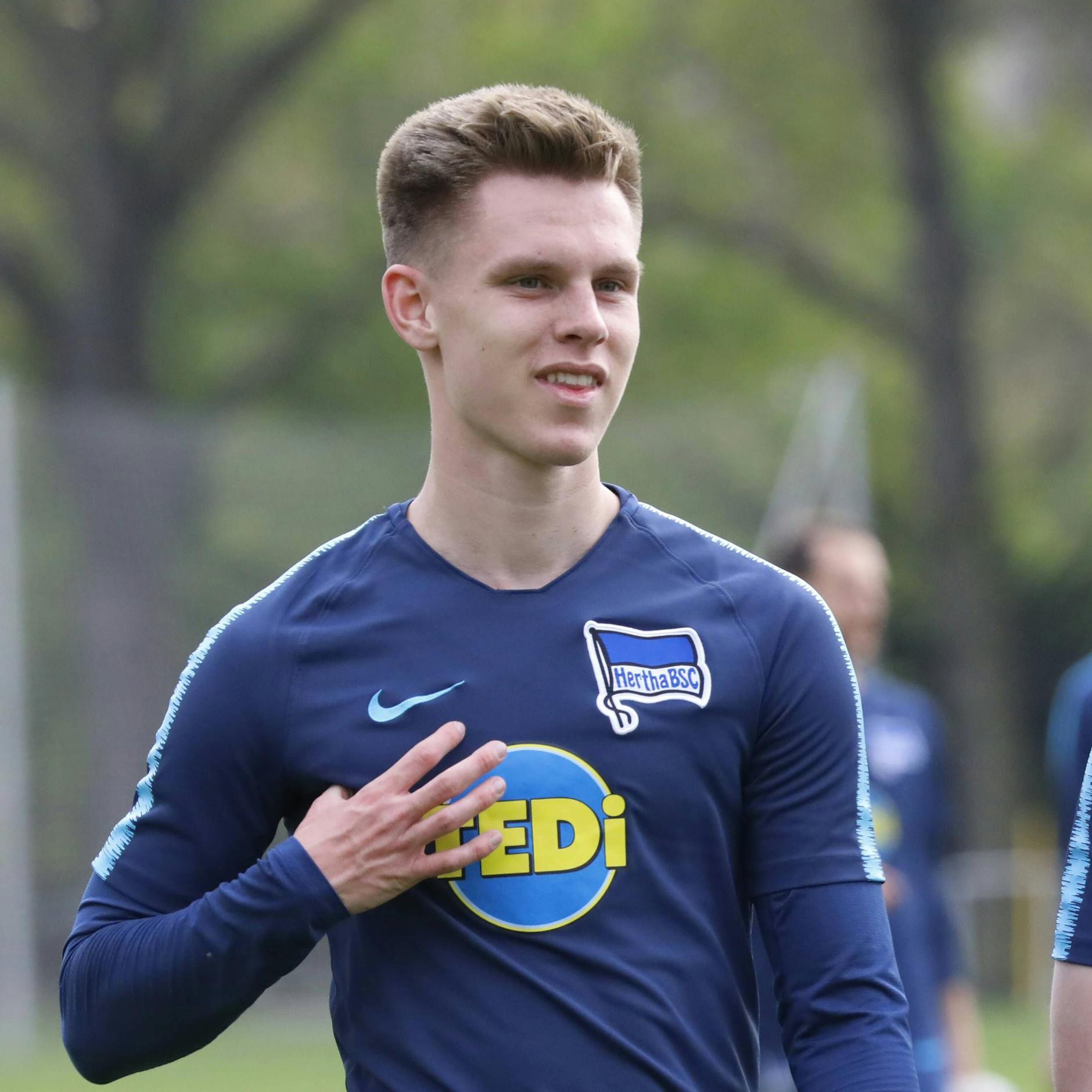 Julius Kade hatte 2017 als Jungprofi zwei Einsätze bei Hertha BSC.