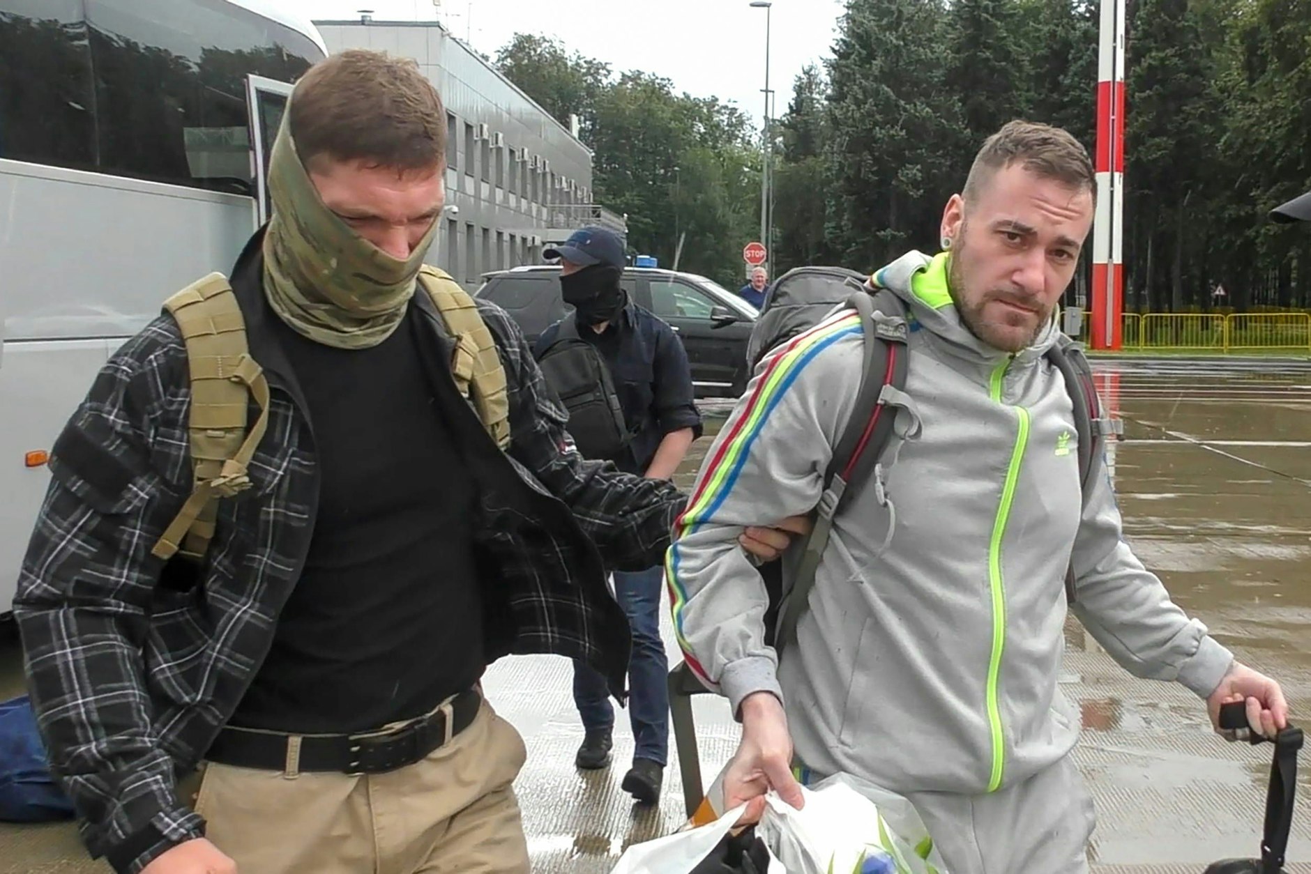 Der Deutsche Patrick S. in Moskau, auf dem Weg zu seinem Flugzeug nach Ankara. 