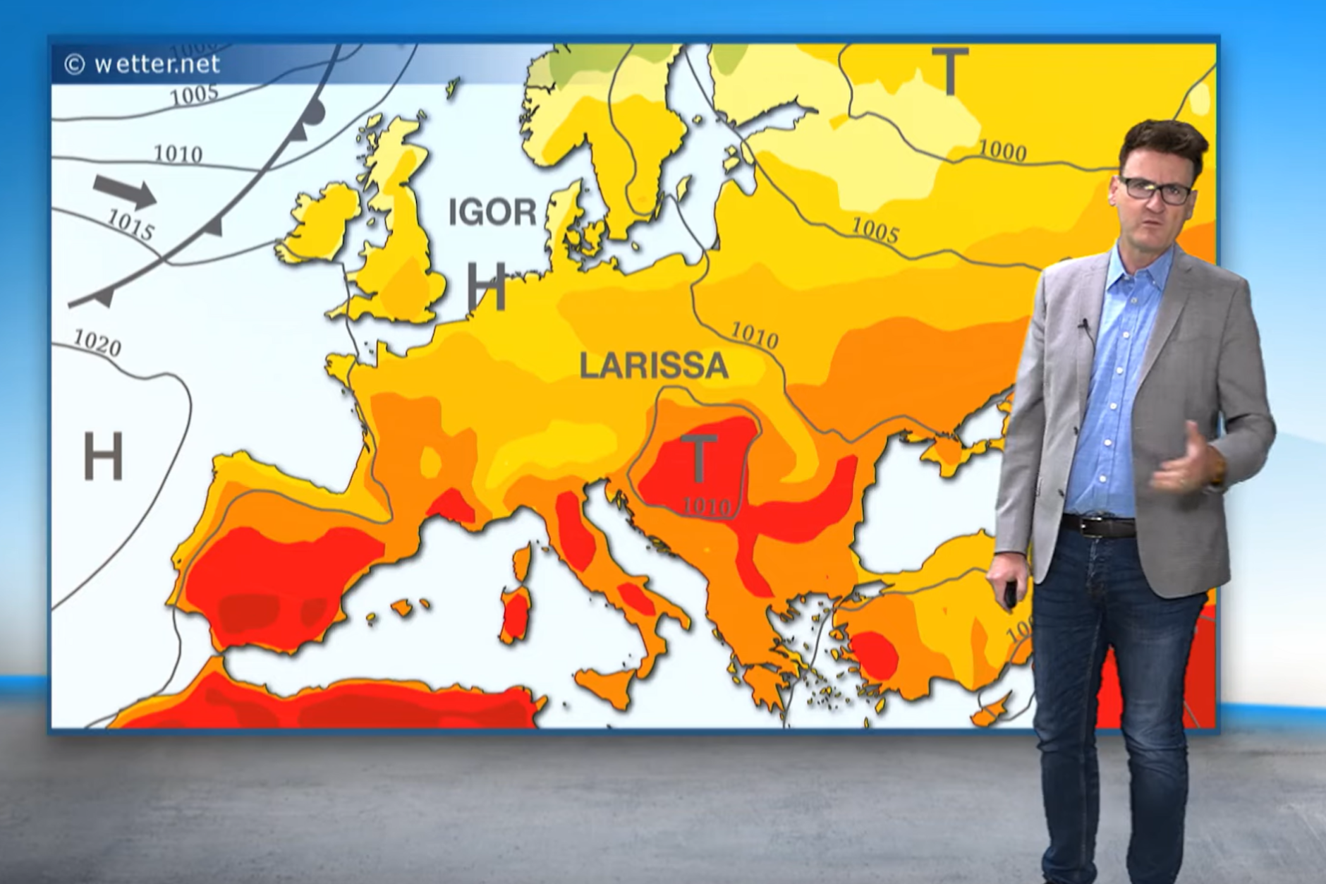 Es wird richtig heiß: Die warmen Luftmassen im Süden Europas heizen auch dem Wetter in Deutschland richtig ein!