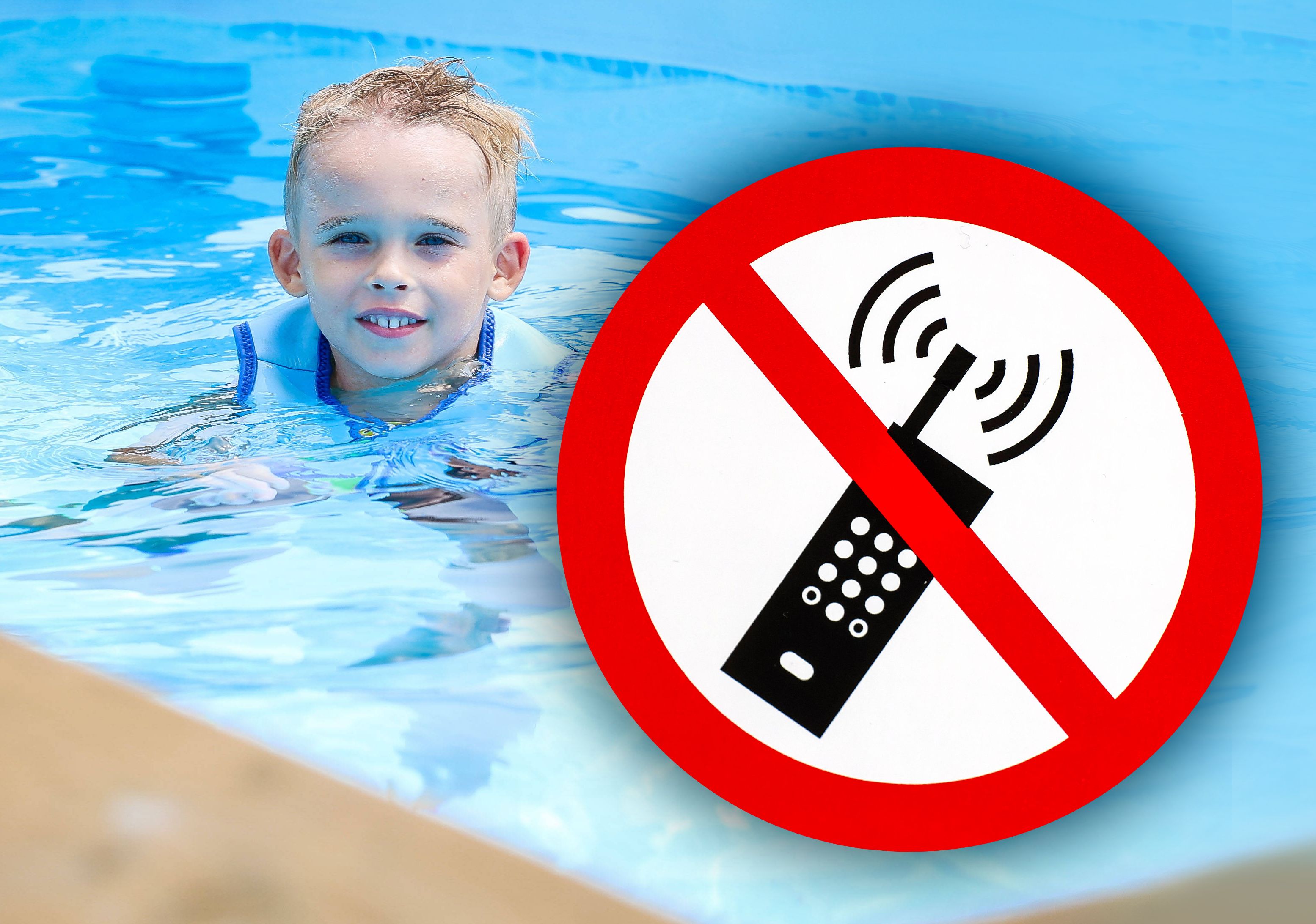 Heftige Regeln: Erste Freibäder wollen Handy-Eltern rausschmeißen!