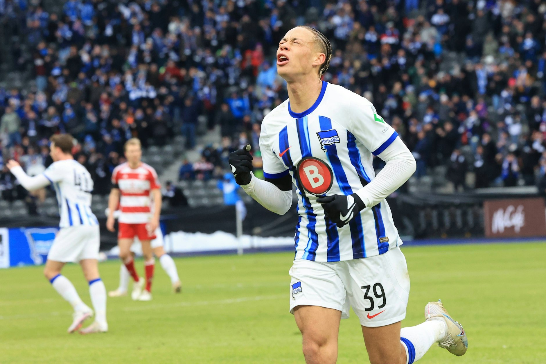 Herthas Angreifer Derry Scherhant zeigte seine beste Leistung ausgerechnet beim 2:2-Bernstein-Trauerspiel gegen Düsseldorf.