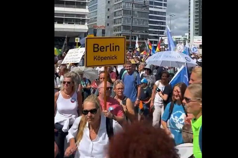 Querdenkerdemo vom 3. August 2024 in Berlin
