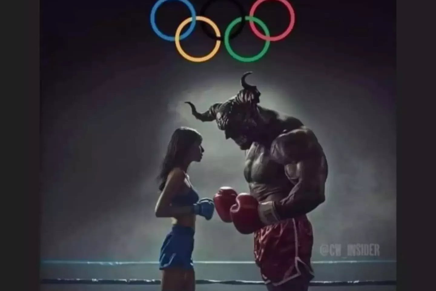 Frau gegen Teufel. Die ungarische Boxerin Anna Luca Hamori steht in der Kritik, nachdem sie dieses Bild auf Instagram gepostet hat.