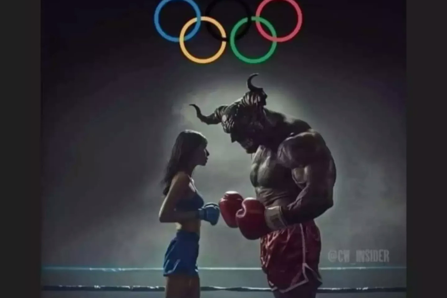 Frau gegen Teufel. Die ungarische Boxerin Anna Luca Hamori steht in der Kritik, nachdem sie dieses Bild auf Instagram gepostet hat.