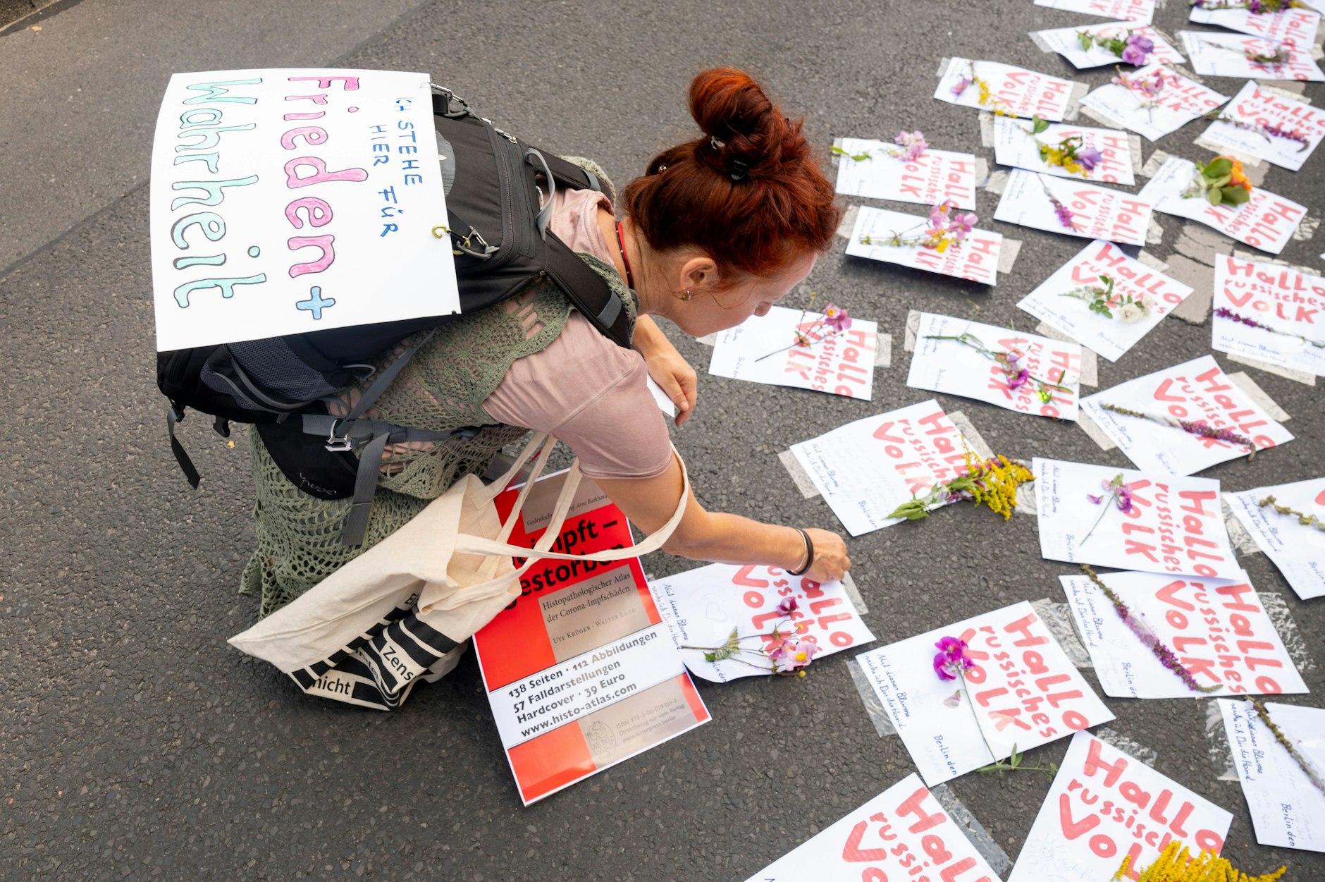 Viele solidarisierten sich mit dem russischen Volk.