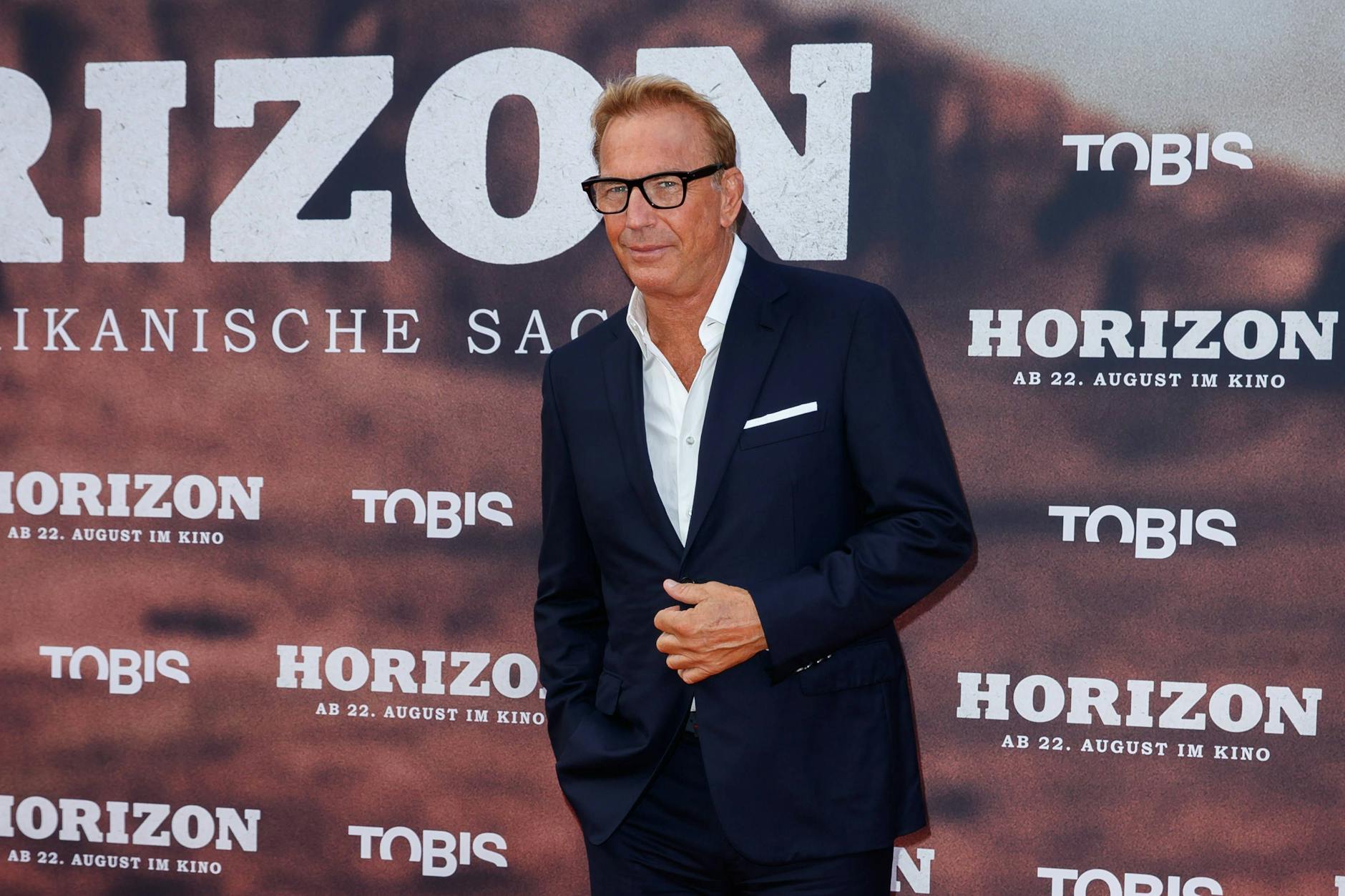 US-Star Kevin Costner bei der Premiere seines Films „Horizon“ in Berlin.
