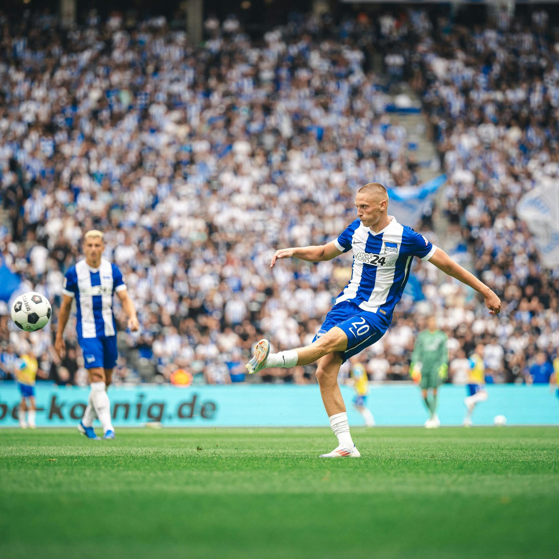 Herthas Palko spielte auf der ungewohnten linken Seite. Doch Sololäufe und Flanken waren selten zu sehen.