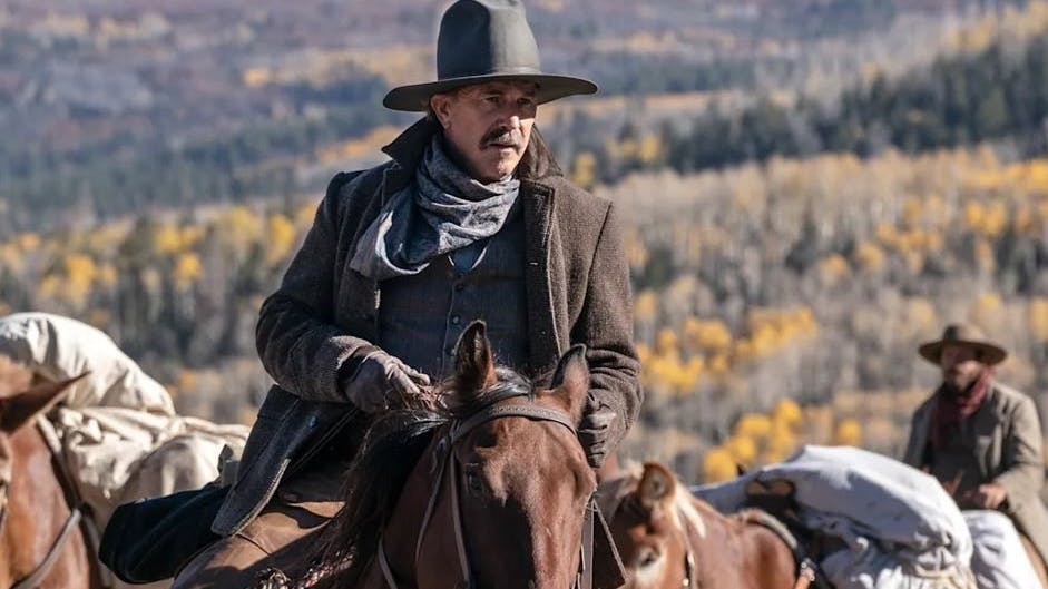 Kevin Costner in einer Szene aus dem Western „Horizon“.