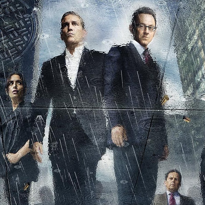 Die US-Serie "Person of Interest" lief fünf Staffeln lang. In den Hauptrollen: Jim Caviezel (vorne, li.) und Michael Emerson (rechts).