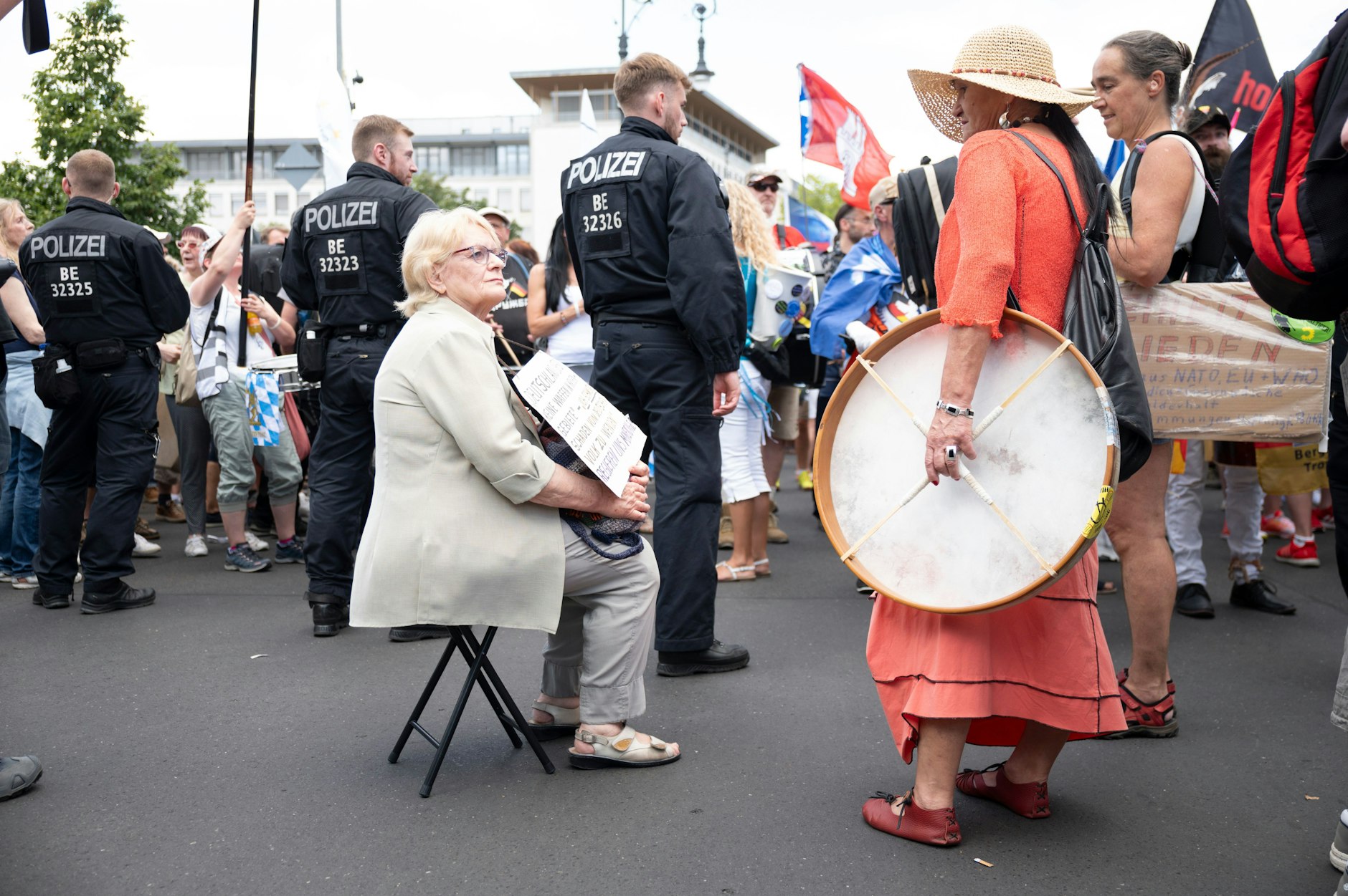 Die Polizei war mit etwa 500 Beamten im Einsatz.