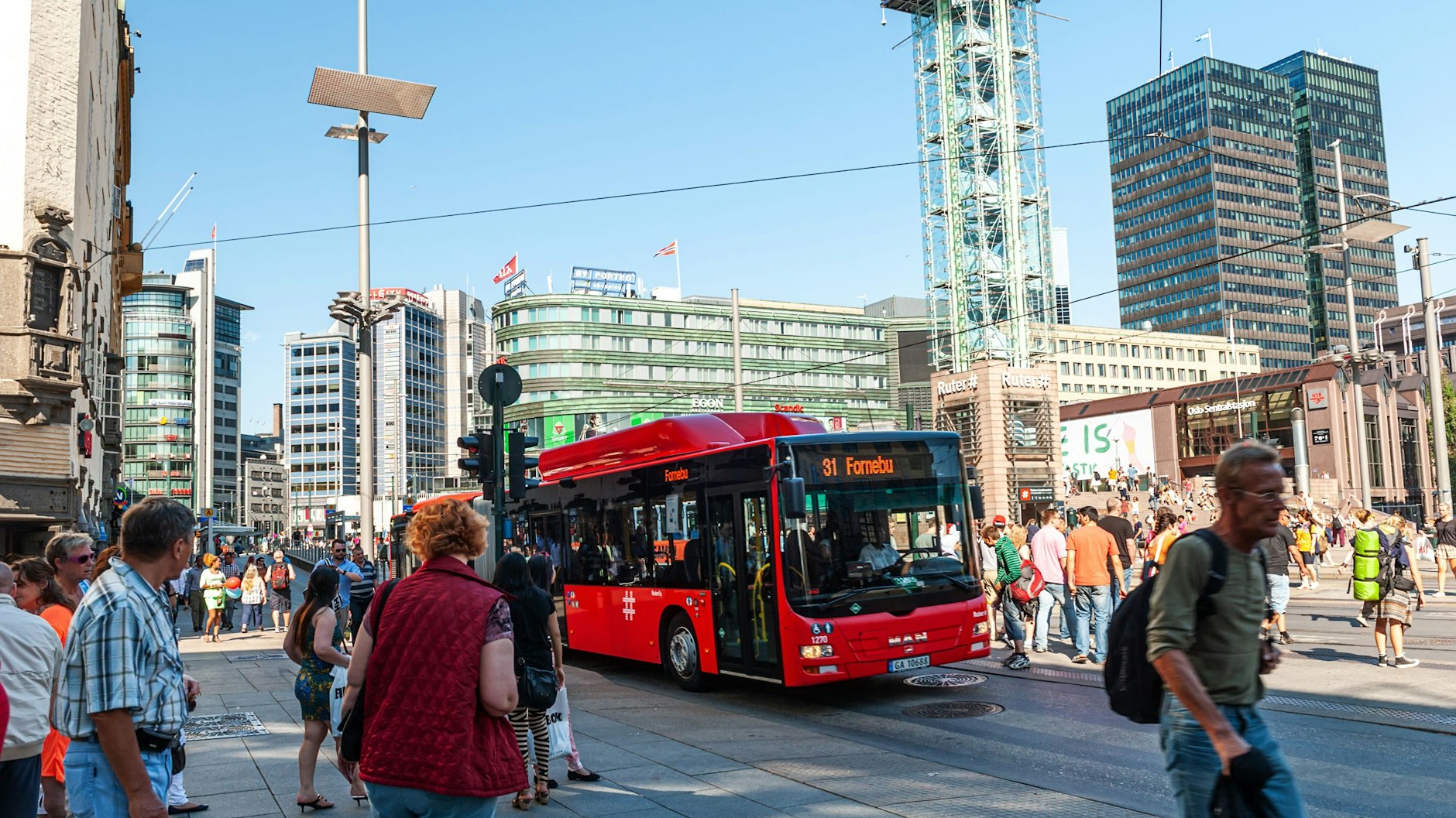 Auch in den Bussen der norwegischen Hauptstadt Oslo zahlt man seit Jahren bargeldlos.