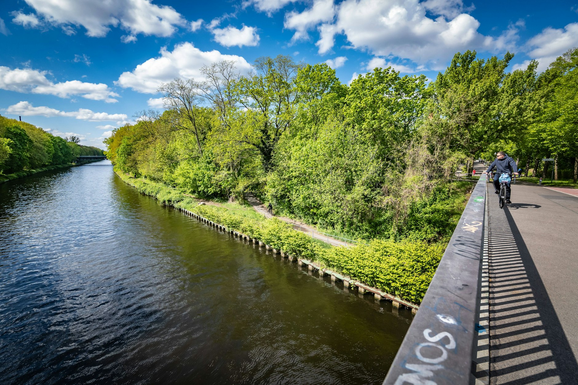 Blick auf den Teltowkanal in Berlin-Lichterfelde