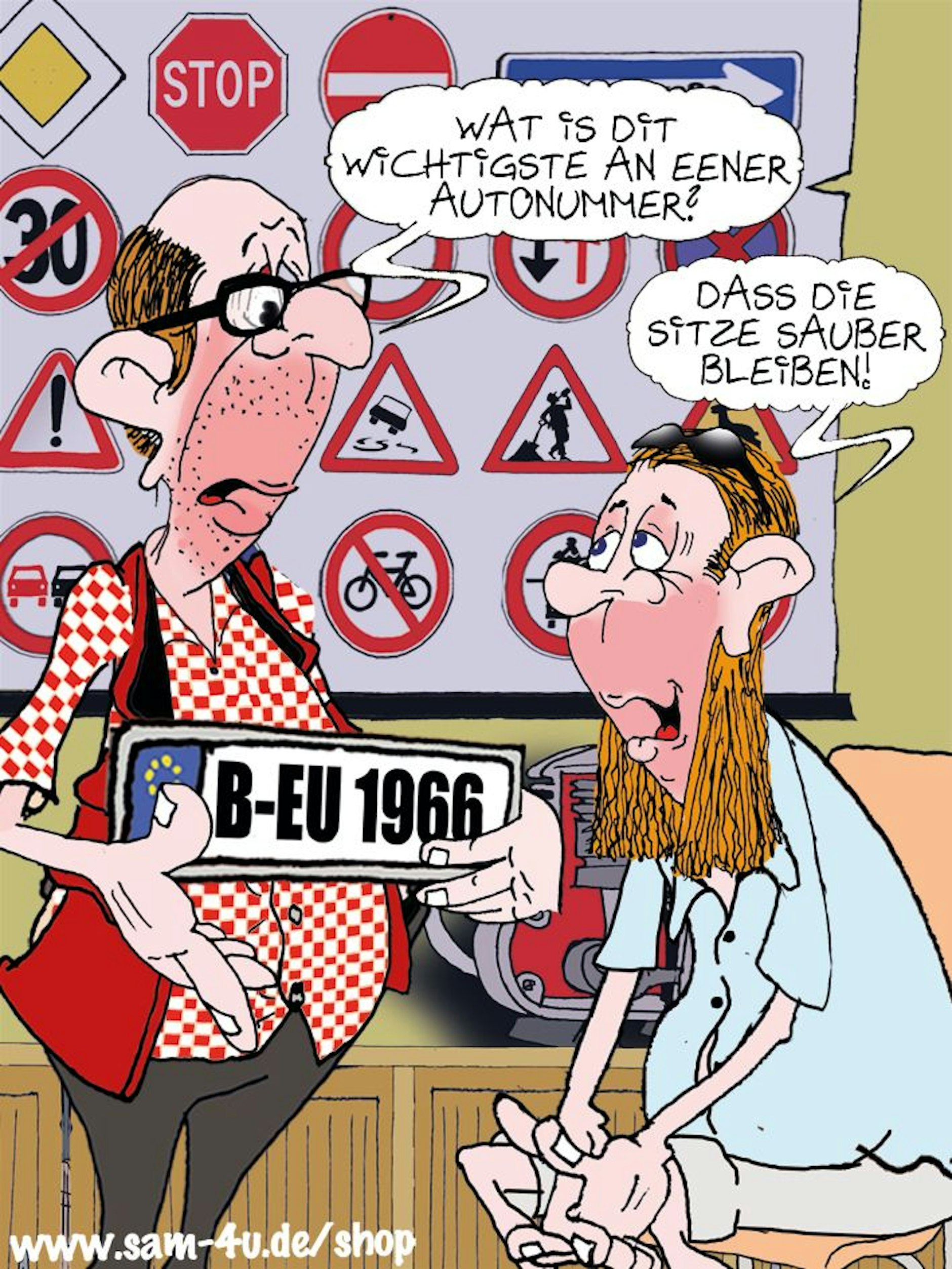 Unser täglicher Cartoon kommt auch heute von Zeichner Sam Paff.