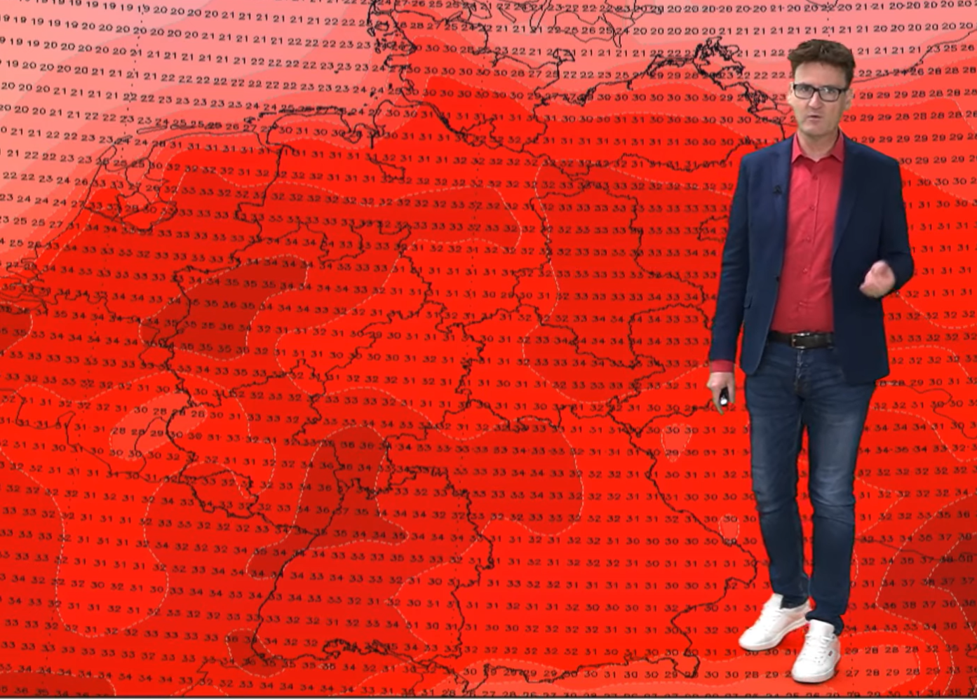 Hitze-Spitze beim Wetter: Alle Karten rot! Fällt die 40-Grad-Marke?