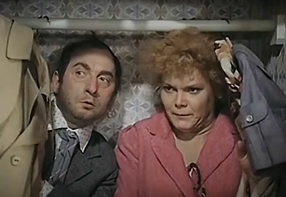 Heinz Rennhack und Katja Paryla spielten die Hauptrollen in „Spuk im Hochhaus“.