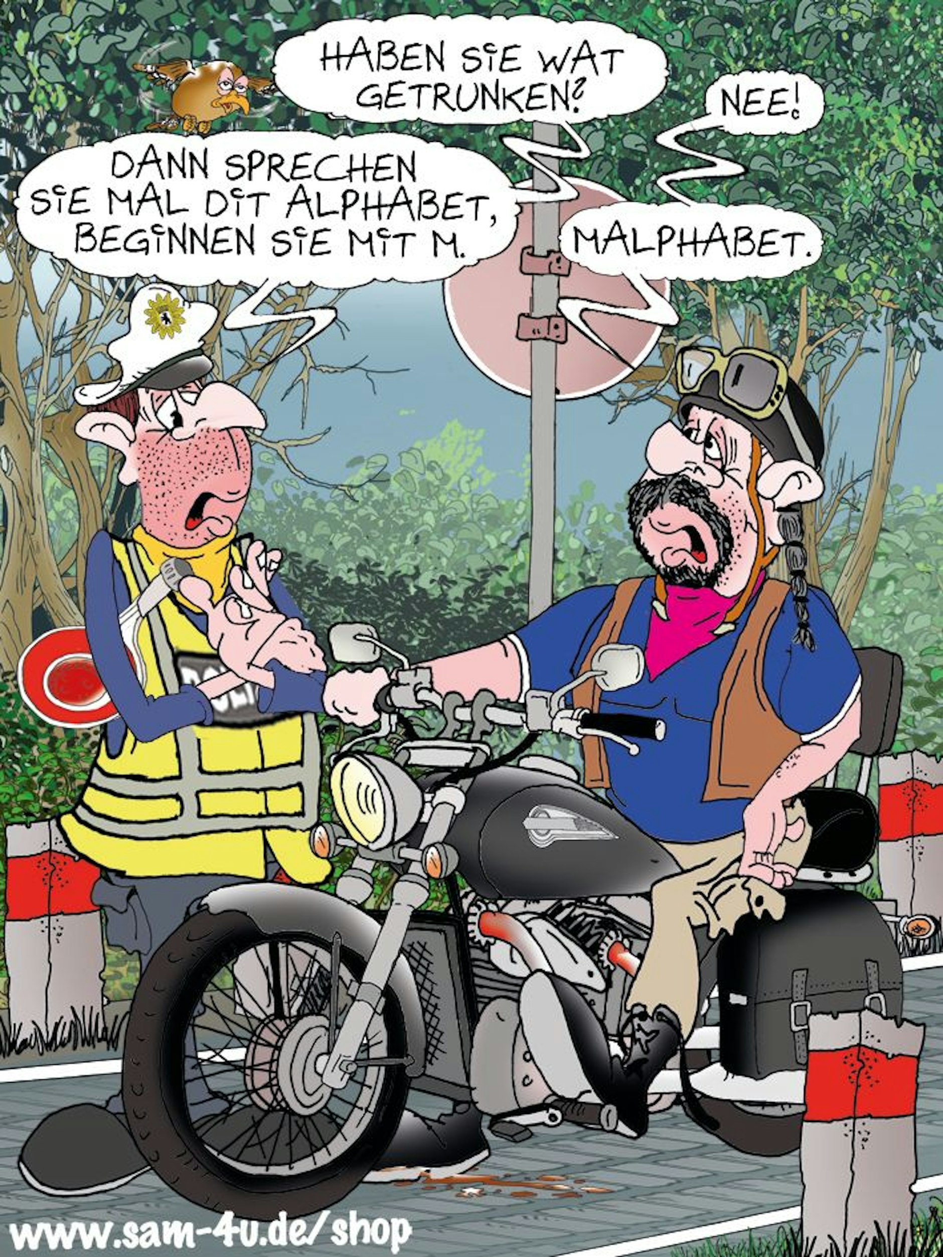 Unser Cartoon des Tages kommt auch heute von Zeichner Sam Paff.