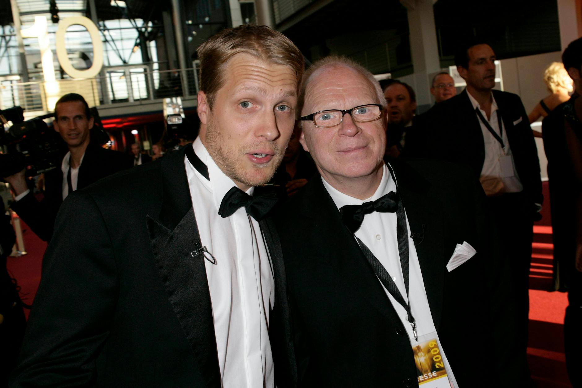 Olli Pocher mit seinem Vater Dieter beim Deutschen Fernsehpreis 2009.