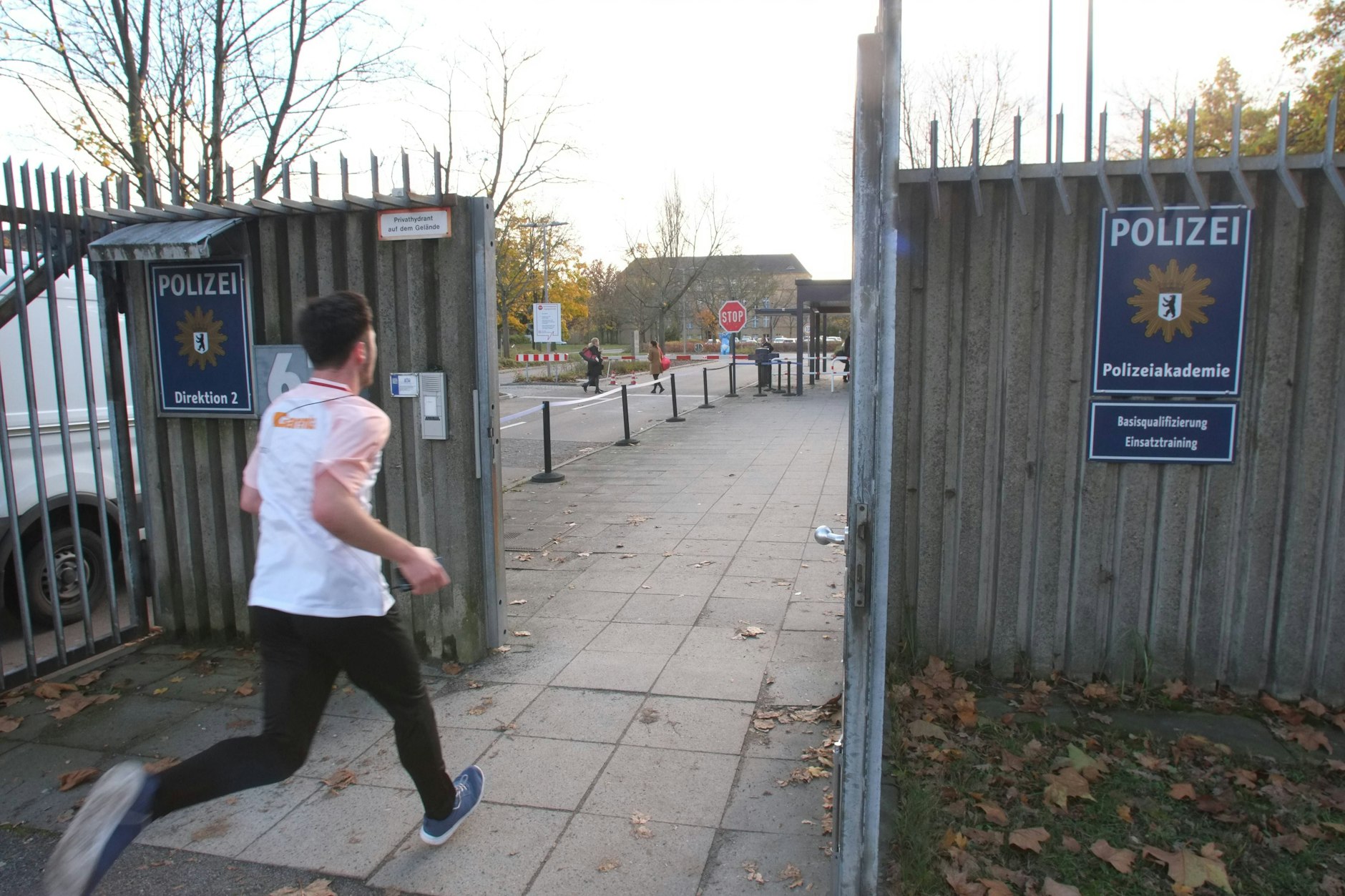 Der Eingang zur Polizeiakademie in Berlin-Spandau.