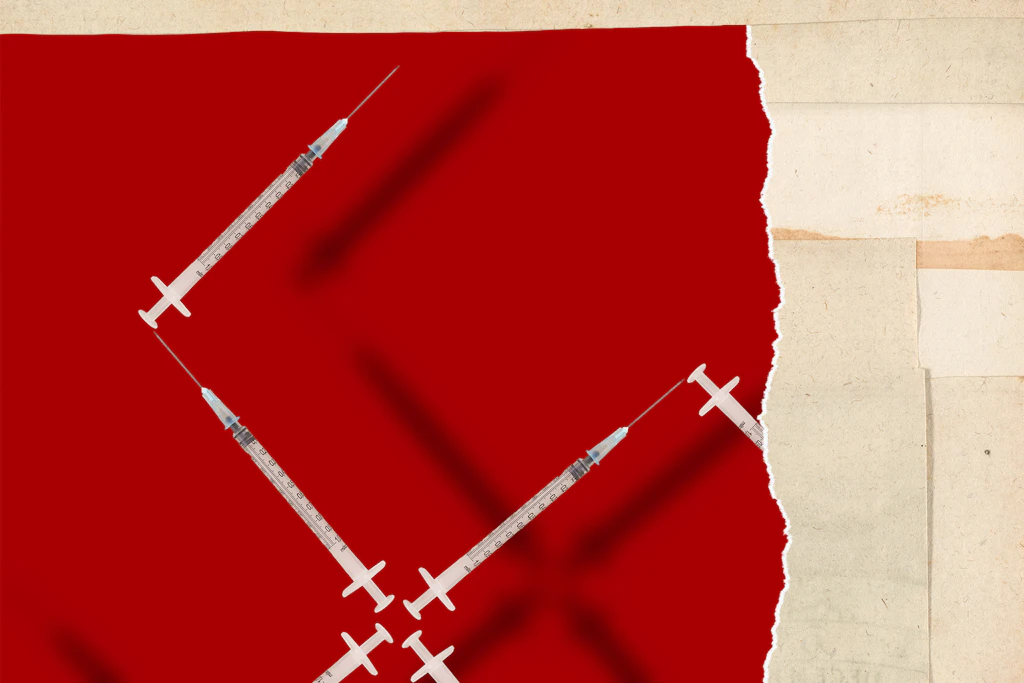 Autor vor Gericht: Darf man die Pandemie-Politik mit einem Hakenkreuz kritisieren?