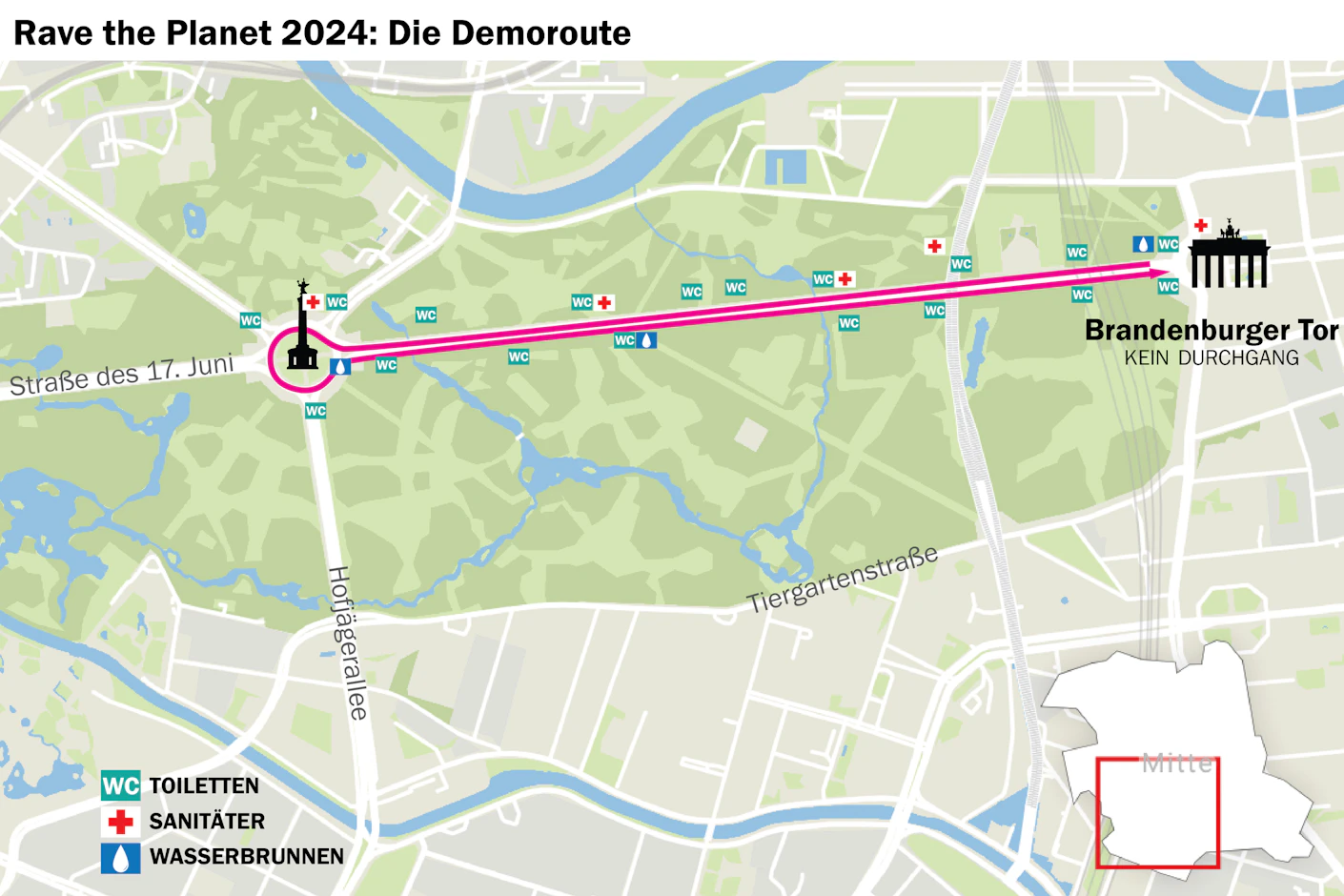 „Rave The Planet“ heute in Berlin: Route, Straßensperrungen, Regeln