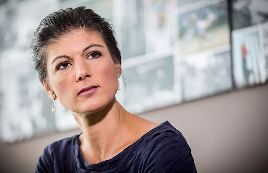 Sahra Wagenknecht vom BSW, dem Bündnis Sahra Wagenknecht