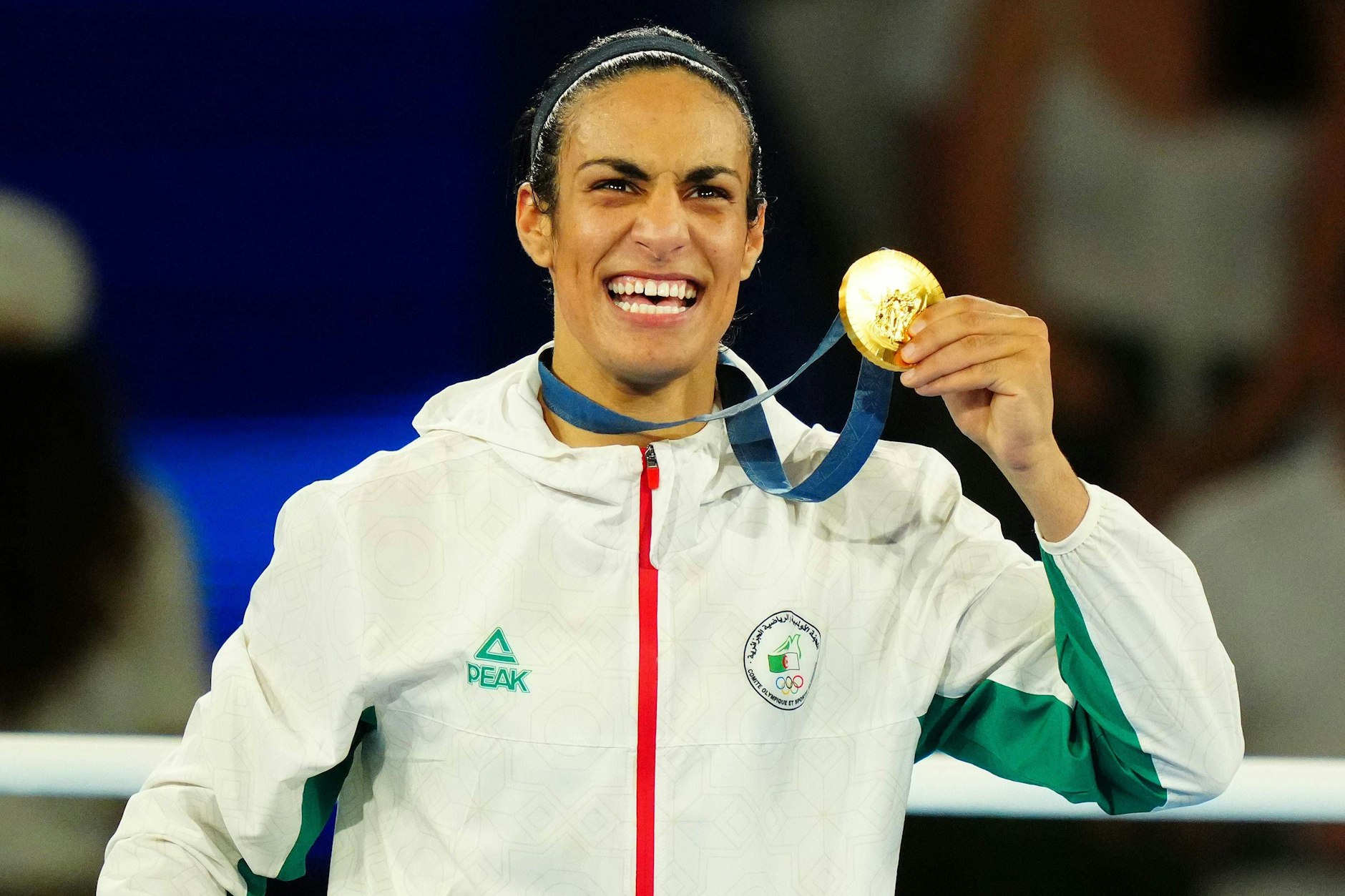 Imane Khelif gewann olympisches Gold im Boxen.&nbsp;