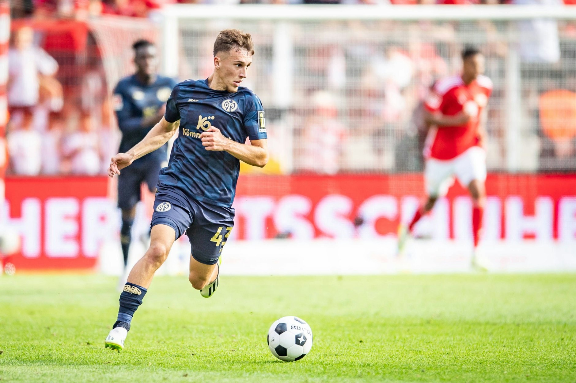 Brajan Gruda (20) verlässt Mainz vor dem Duell mit dem 1. FC Union und wechselt zu Premier-League-Klub Brighton & Hove Albion.