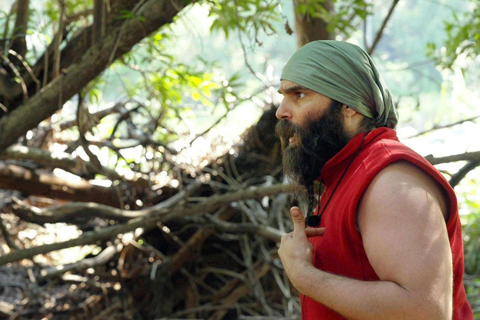 David Ortega regt sich im Dschungelcamp auf.