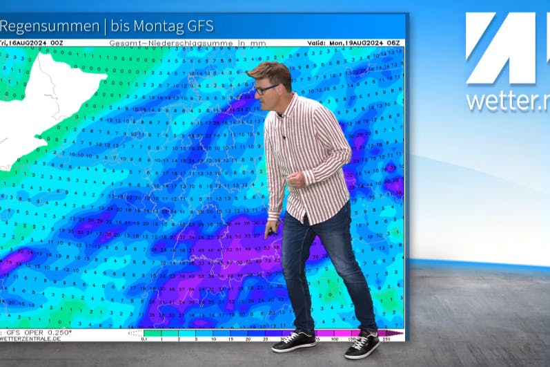 Das Wetter bis zum Monatsende wird recht nass, warnt Wetter-Experte Dominik Jung.
