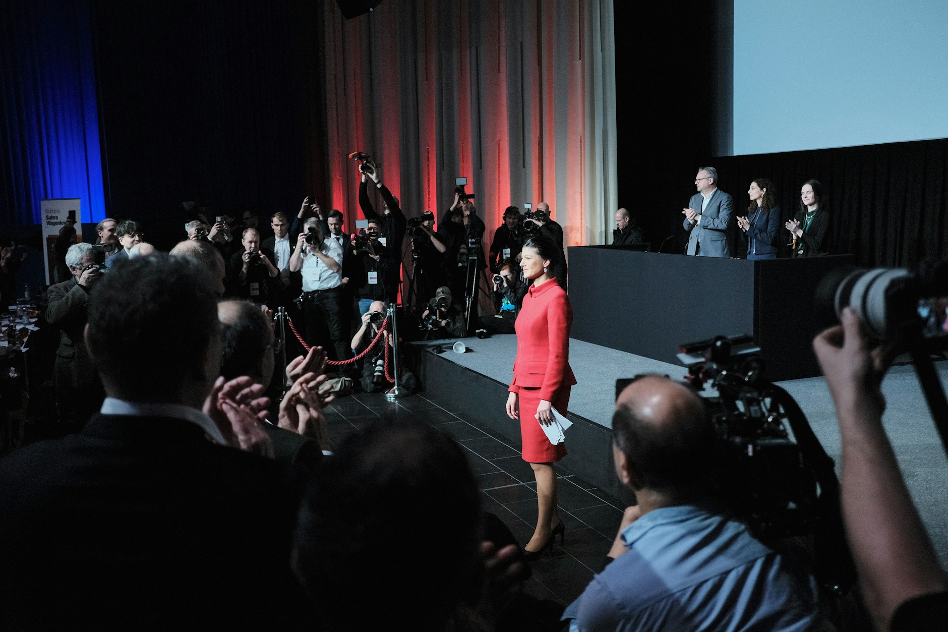Sahra Wagenknecht auf dem BSW-Gründungsparteitag in Berlin