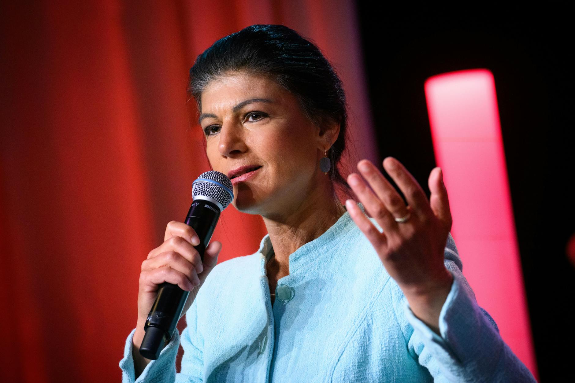 Sahra Wagenknecht, Parteivorsitzende des Bündnis Sahra Wagenknecht (BSW)