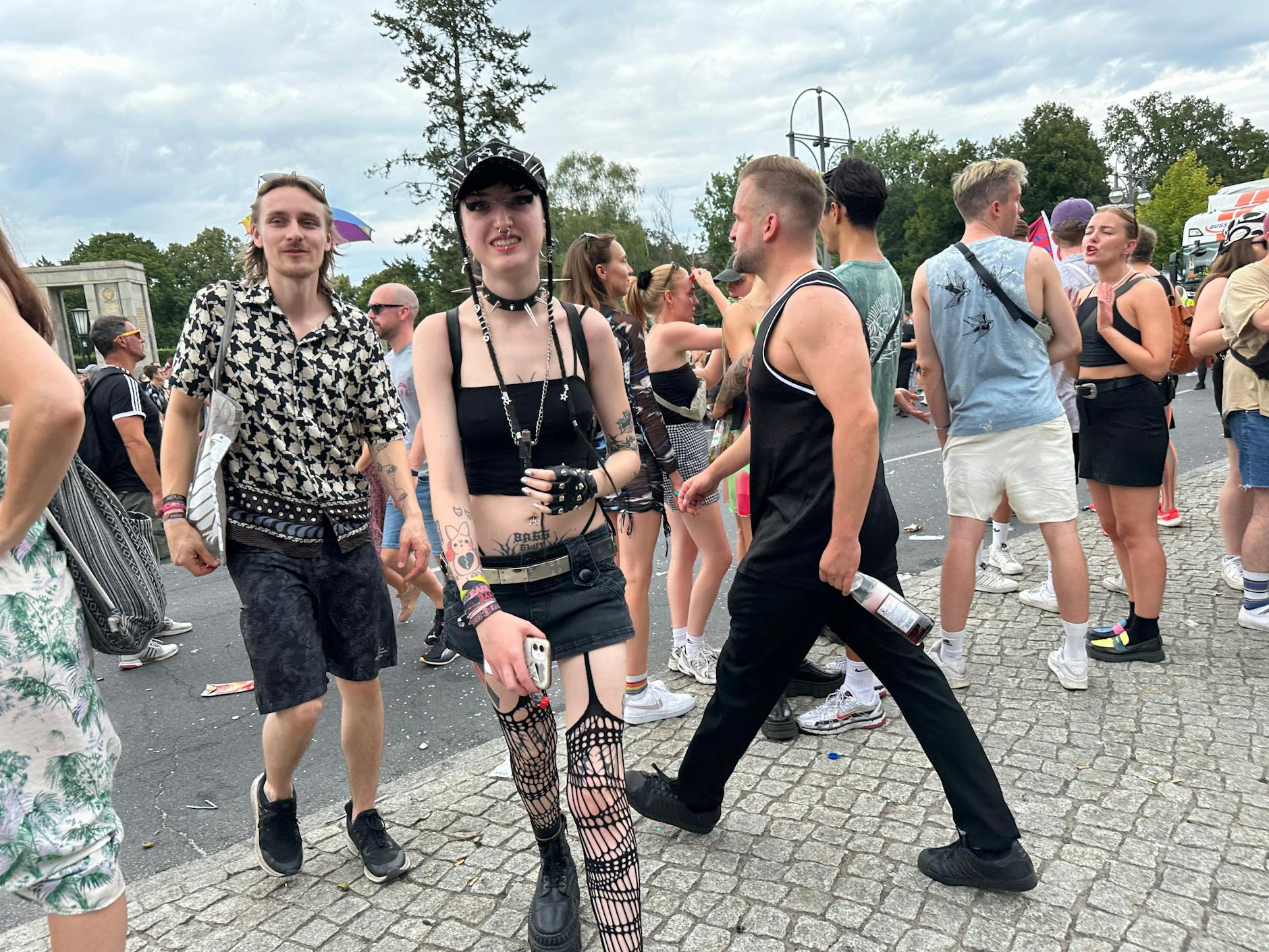 Fetisch- und Punk-Referenzen gab es auf der Parade sehr viele.