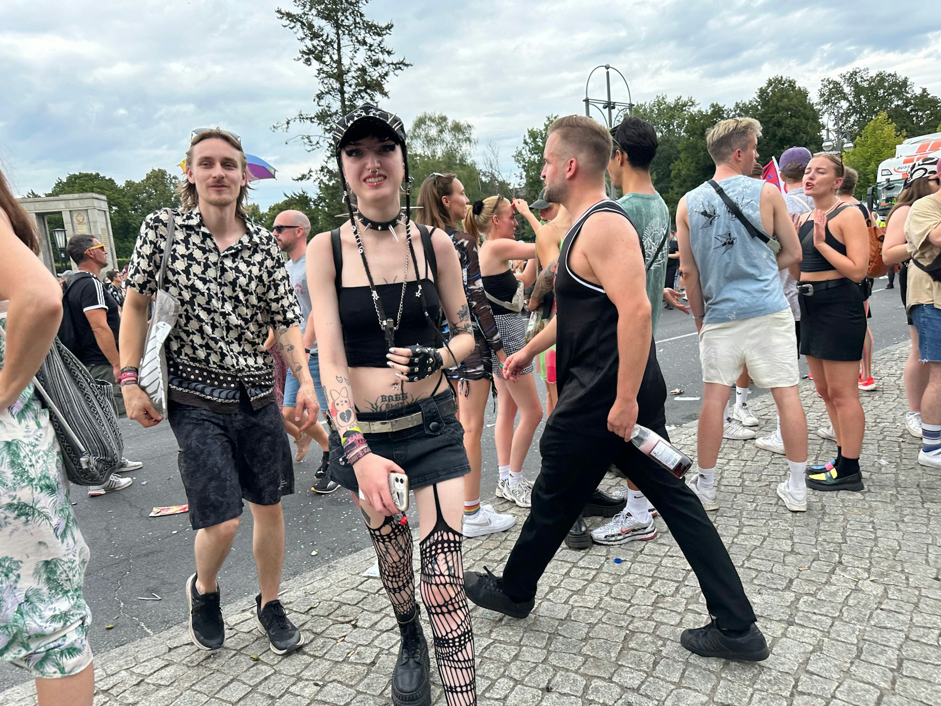 Fetisch- und Punk-Referenzen gab es auf der Parade sehr viele.