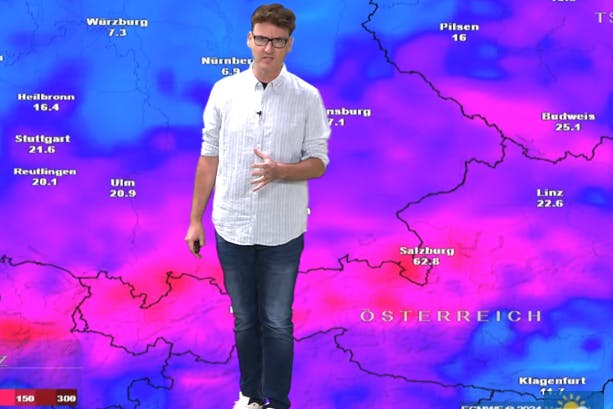 Das Wetter wird heftig am Wochenende - mit teils kräftigen Schauern und 100 Litern Regen pro Quadratmeter.