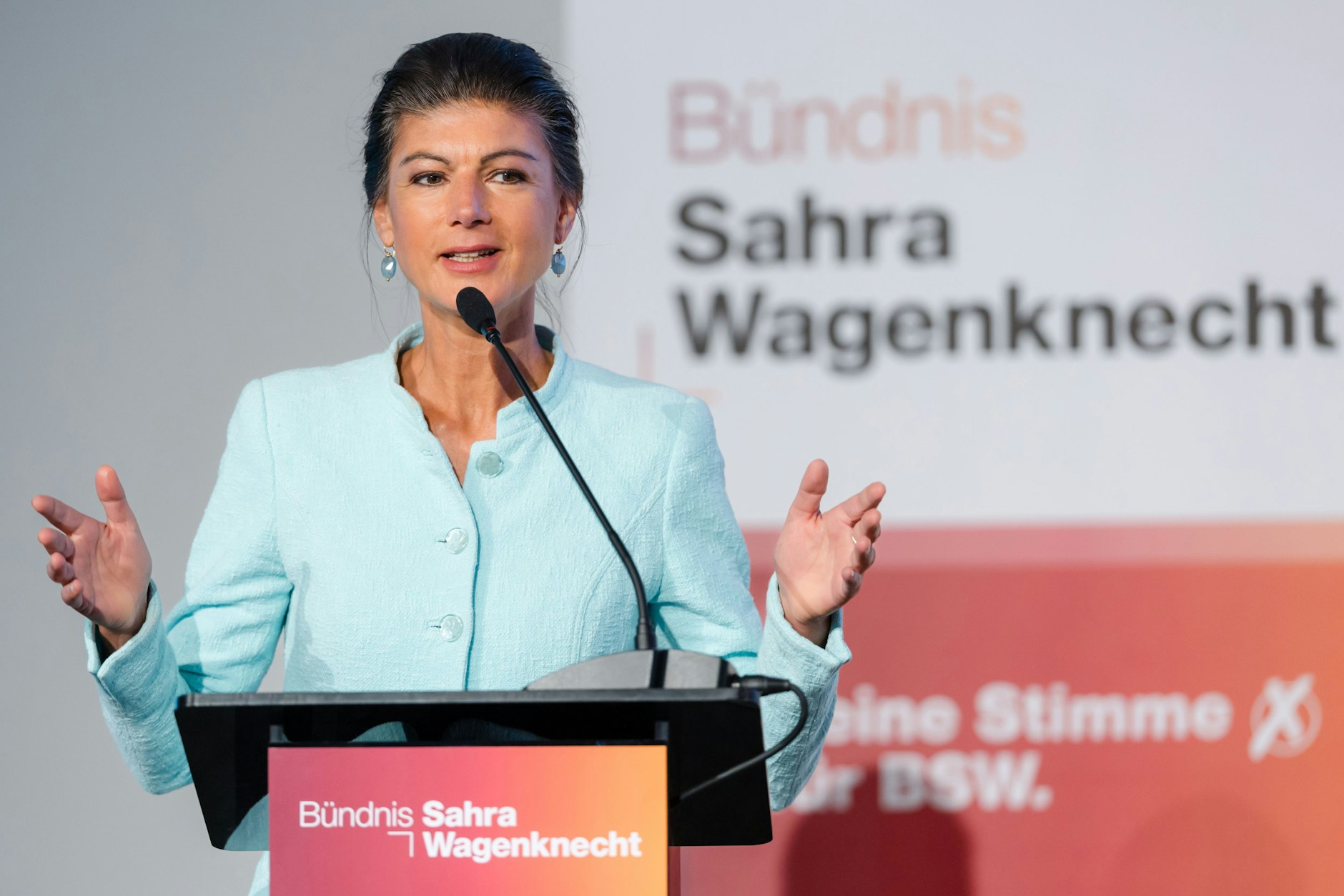 Sahra Wagenknecht wirbelt die Parteien-Landschaft mit dem BSW mächtig durcheinander. 