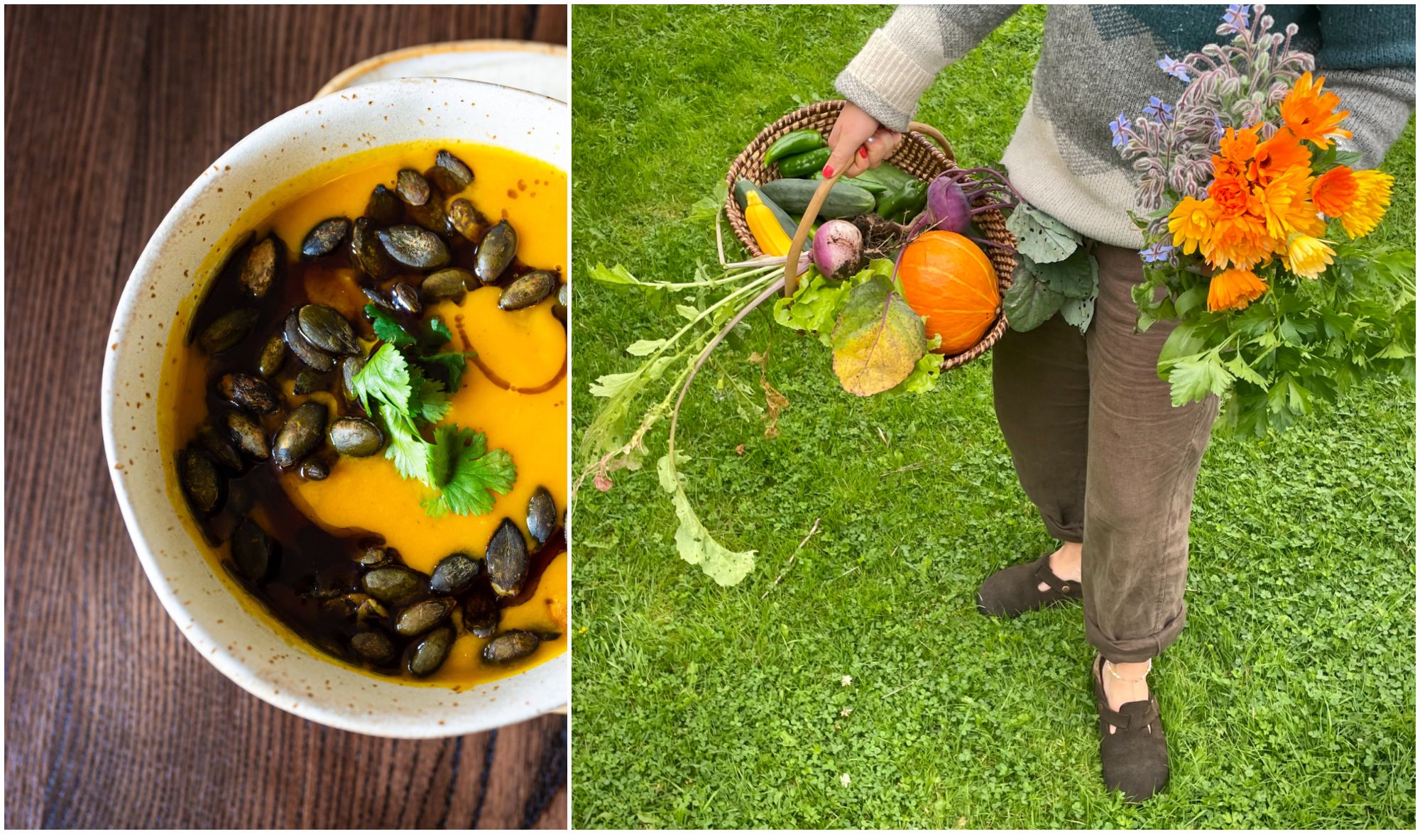 Ein Herbstbesuch bei Mama: Kürbissuppe à la Landlust