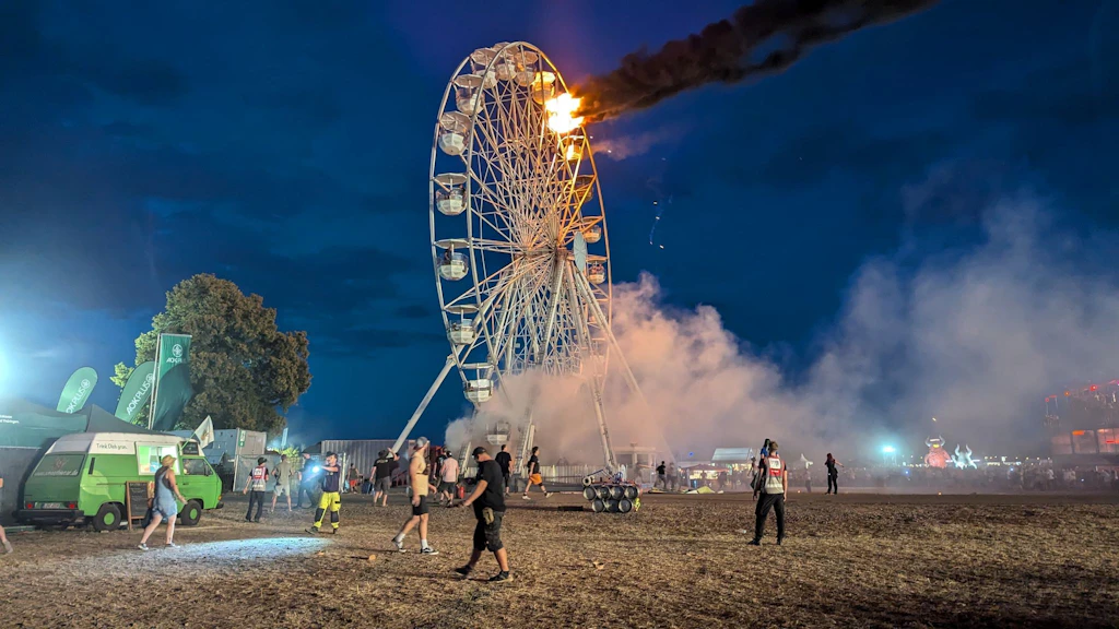 Riesenrad-Brand beim Highfield-Festival: Polizei hat erste Hinweise zur Ursache