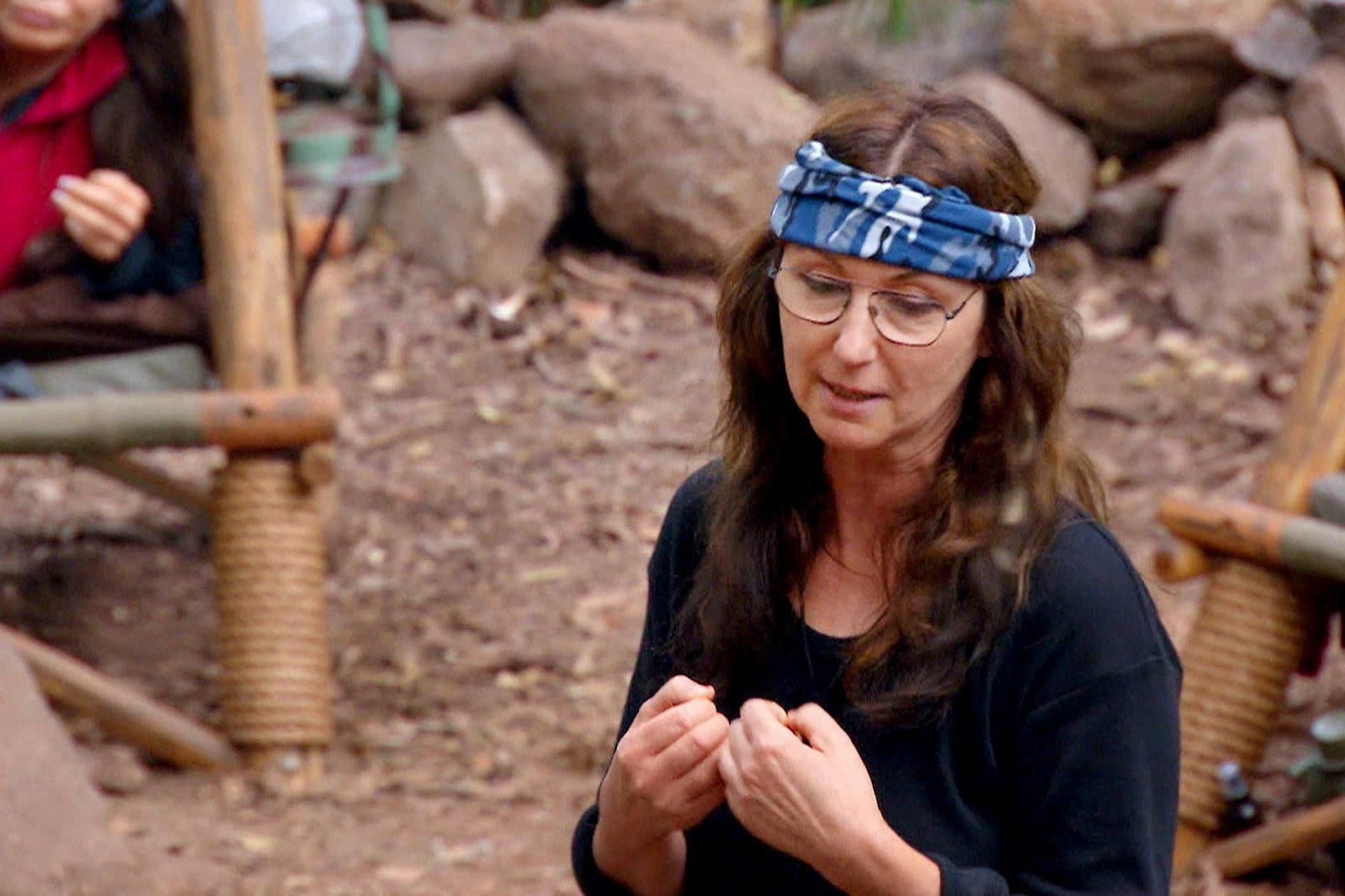 Hanka Rackwitz erzählt im Dschungelcamp von ihren Zwangsstörungen.