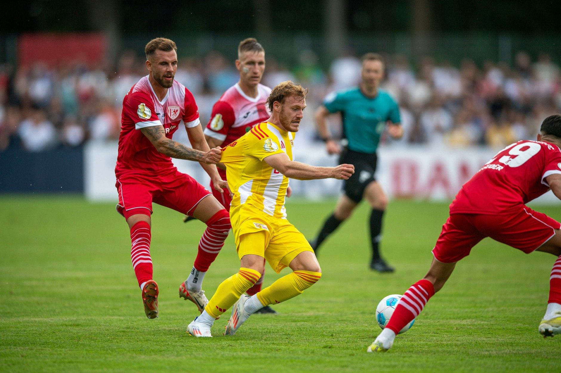 Kaum zu halten: Yorbe Vertessen will mit Tempo und Technik beim 1. FC Union durchstarten.