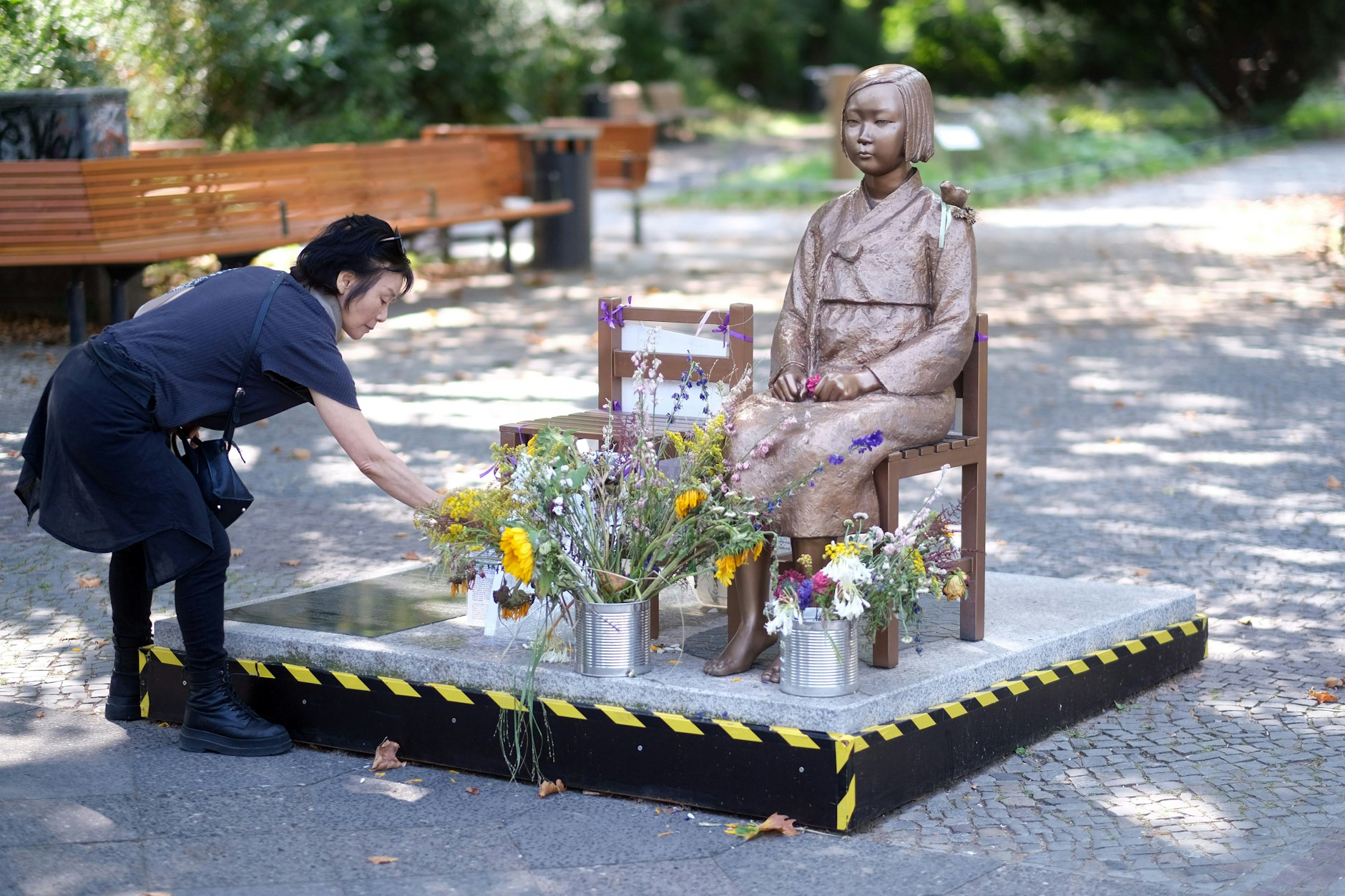 Die Trostfrauenstatue in Berlin-Moabit soll verschwinden – der Korea-Verband hofft auf eine Dauerlösung.