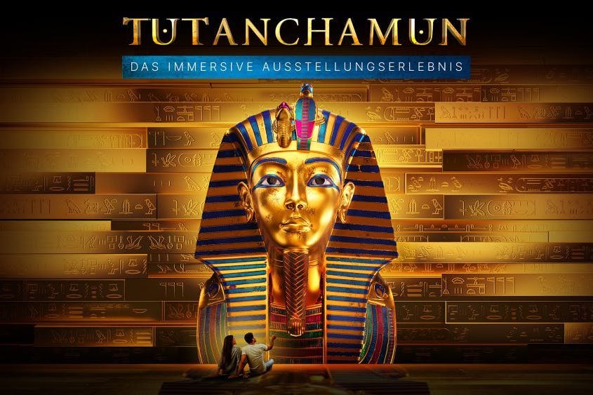 Tauchen Sie ein in die Welt des alten Ägyptens: „Tutanchamun – Das immersive Ausstellungserlebnis“ bringt Ihnen die Geheimnisse des Pharaos in einer faszinierenden digitalen Multimedia-Show näher.