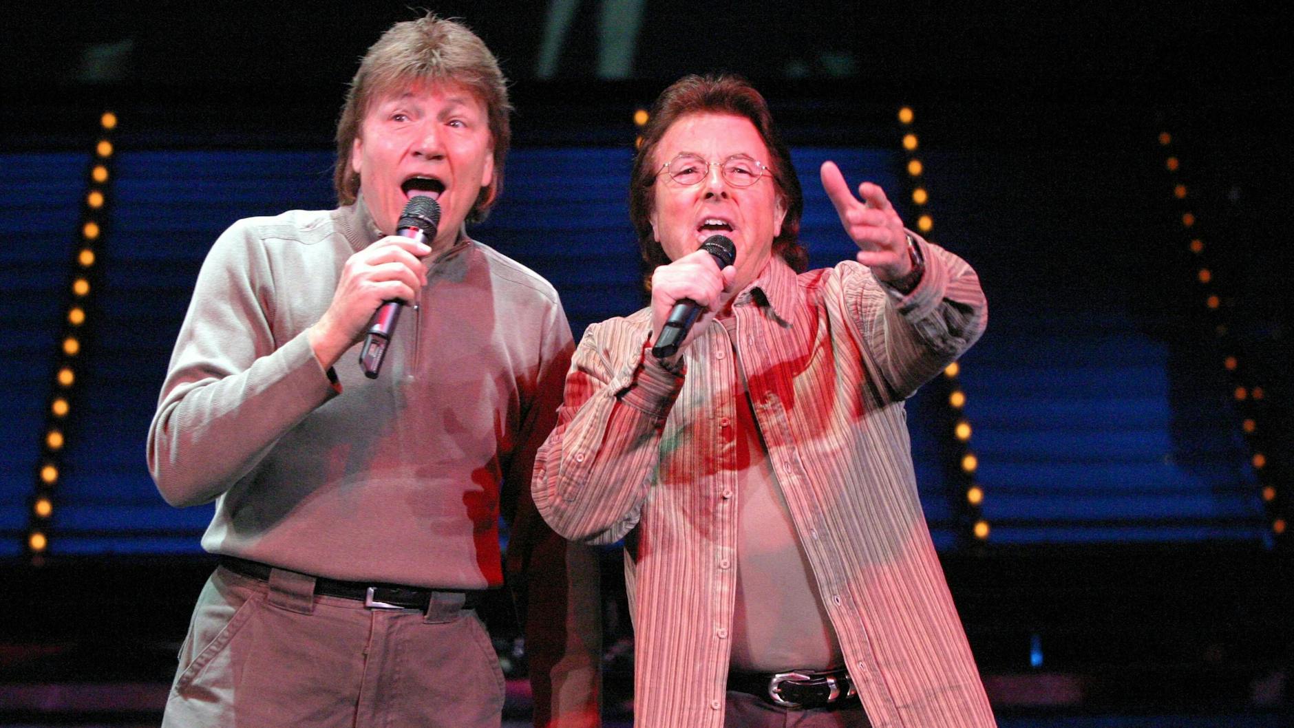 DDR-Star Thomas Lück mit seinem Kollegen Andreas Holm (l.) 2003 anlässlich der Heinz-Quermann-Gala.
