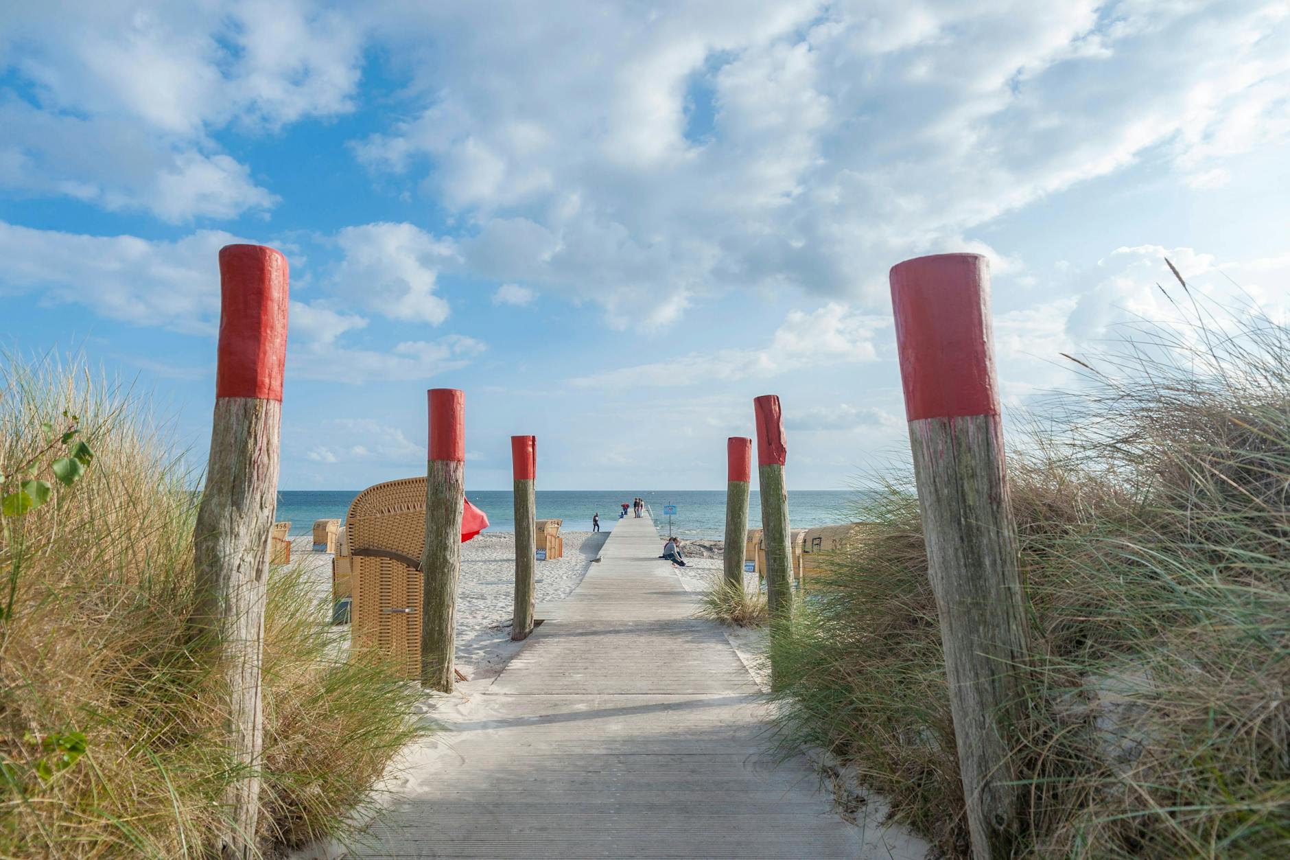 Hier geht es zum angeblich schönsten Strand der Ostsee ... auf der Insel Fehmarn.