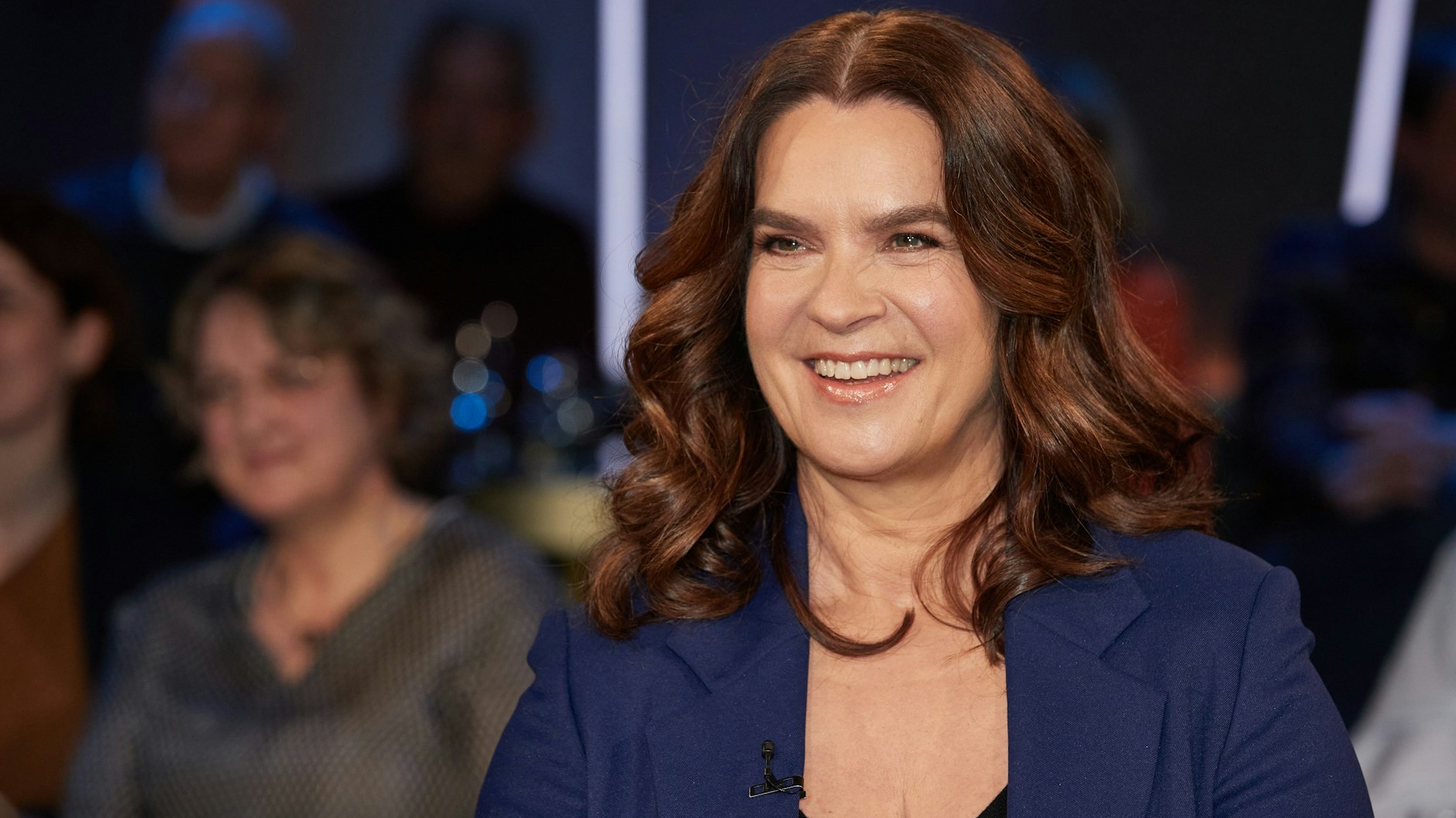 Katarina Witt heute, hier bei der Aufzeichnung einer Talk-Show